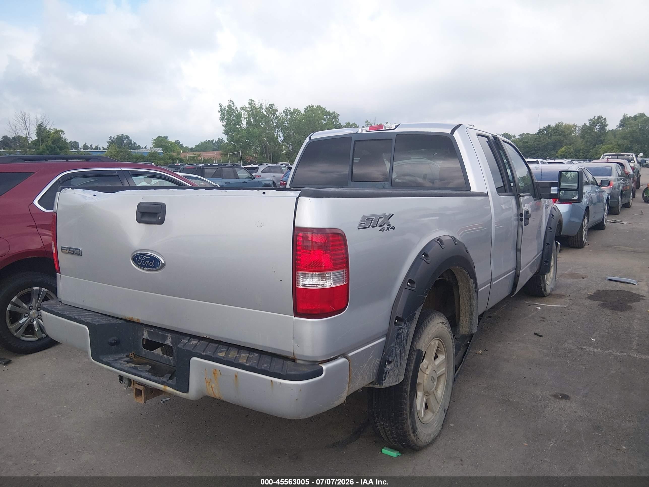 2005 Ford F-150 Stx/xl/xlt Silver vin: 1FTRX14WX5FA92861