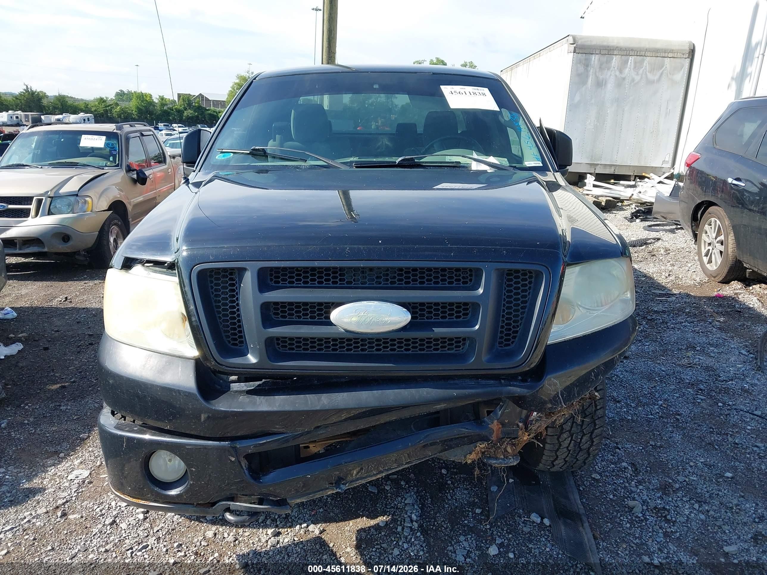 2007 Ford F-150 Fx4/stx/xl/xlt Black vin: 1FTRX14WX7FB13212