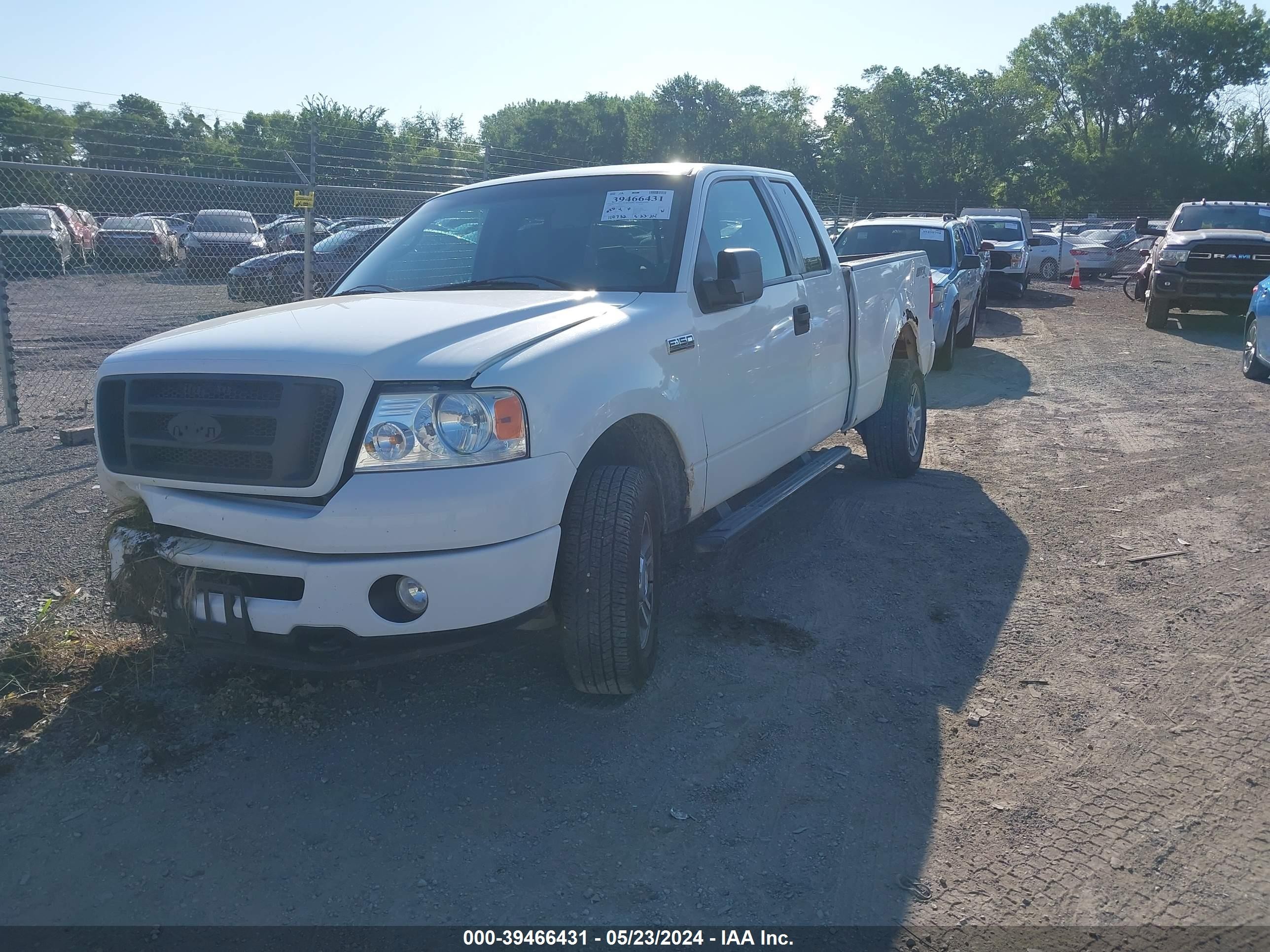 2008 Ford F-150 Stx/xl/xlt White vin: 1FTRX14WX8FB49693