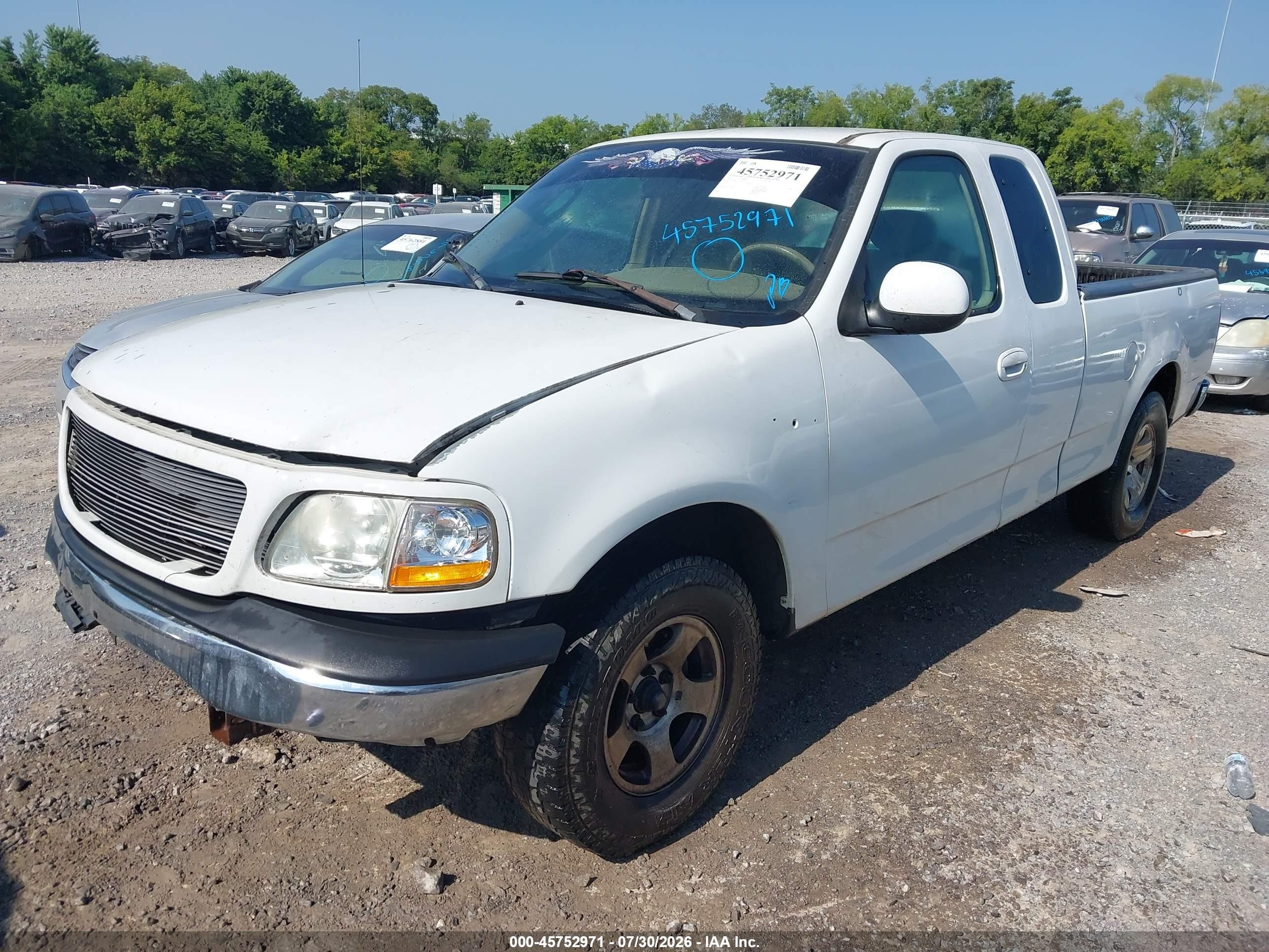 2002 Ford F-150 Xl/xlt White vin: 1FTRX17212NB34229