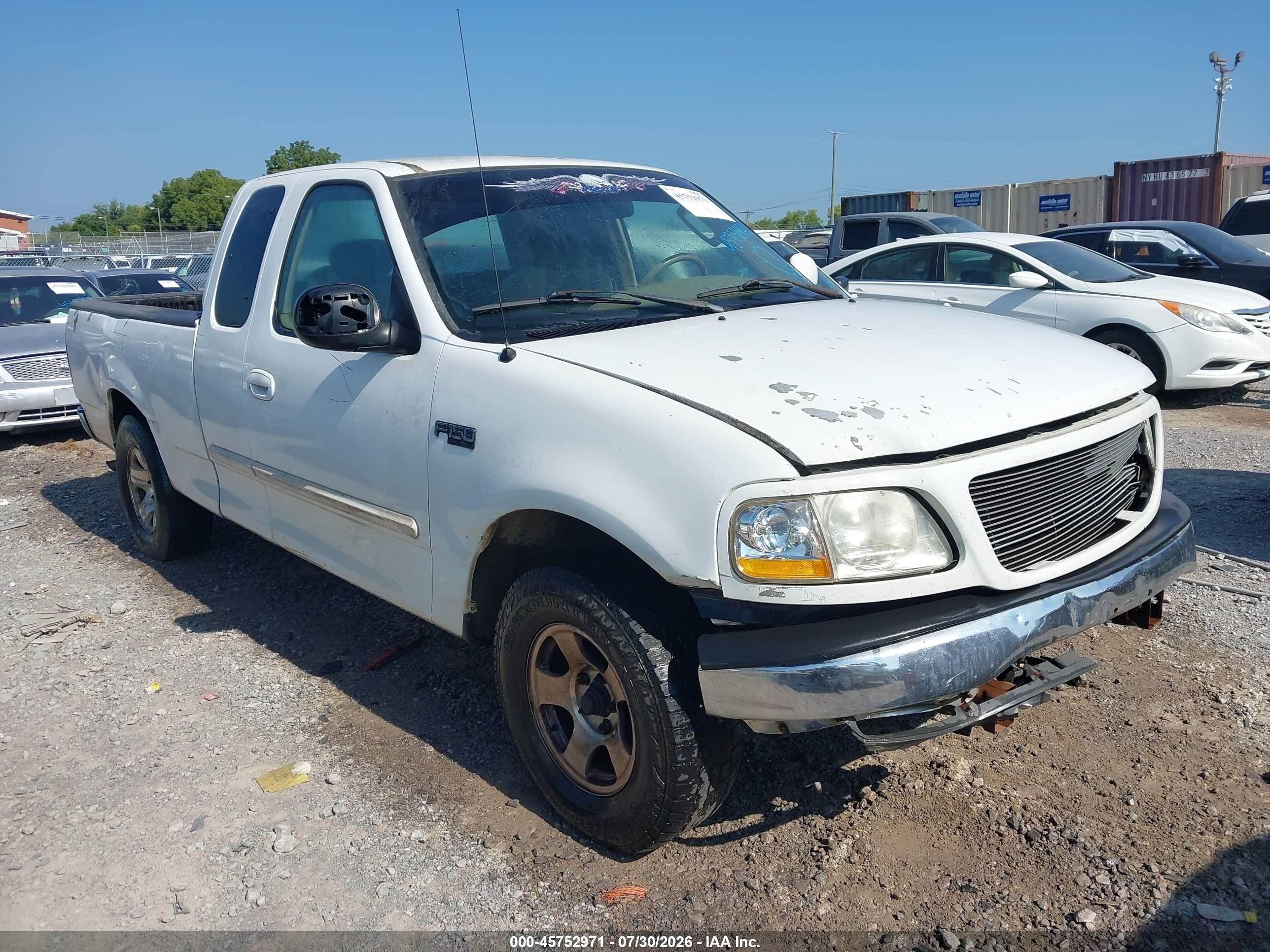 2002 Ford F-150 Xl/xlt White vin: 1FTRX17212NB34229