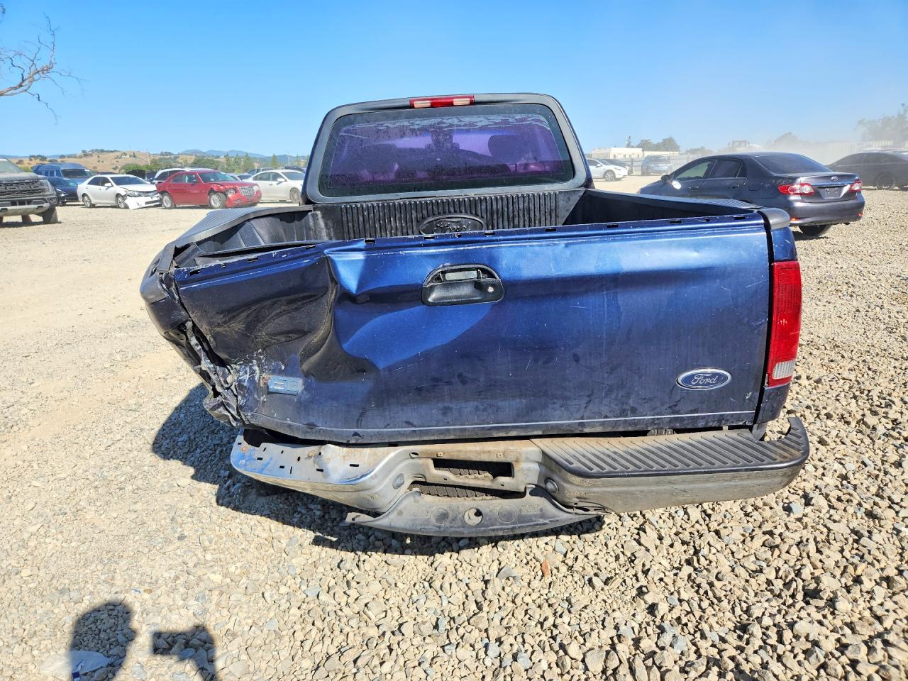 2003 Ford F150 Blue vin: 1FTRX17233NA89022