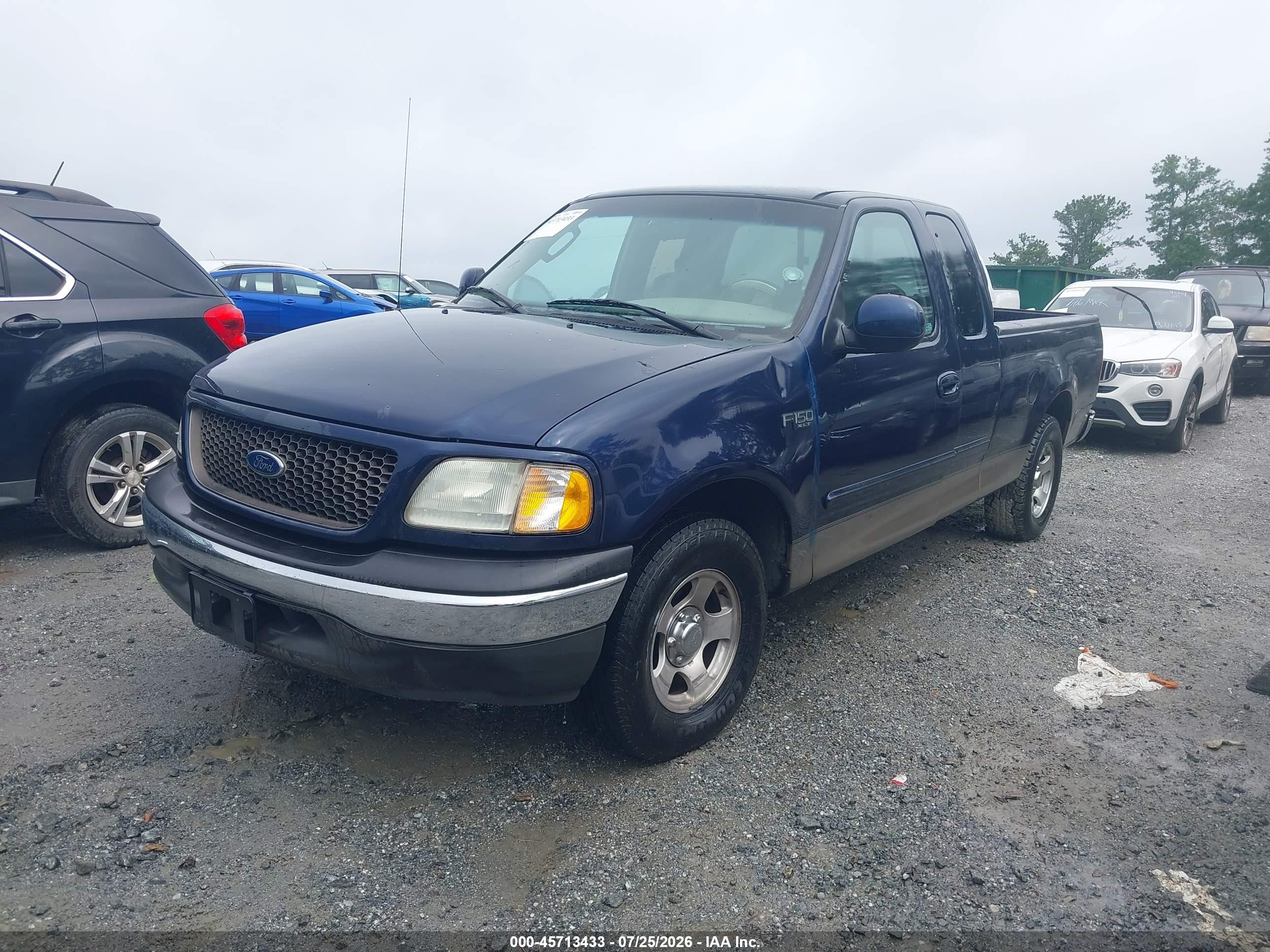 2002 Ford F-150 Xl/xlt Синий vin: 1FTRX17282NB38343