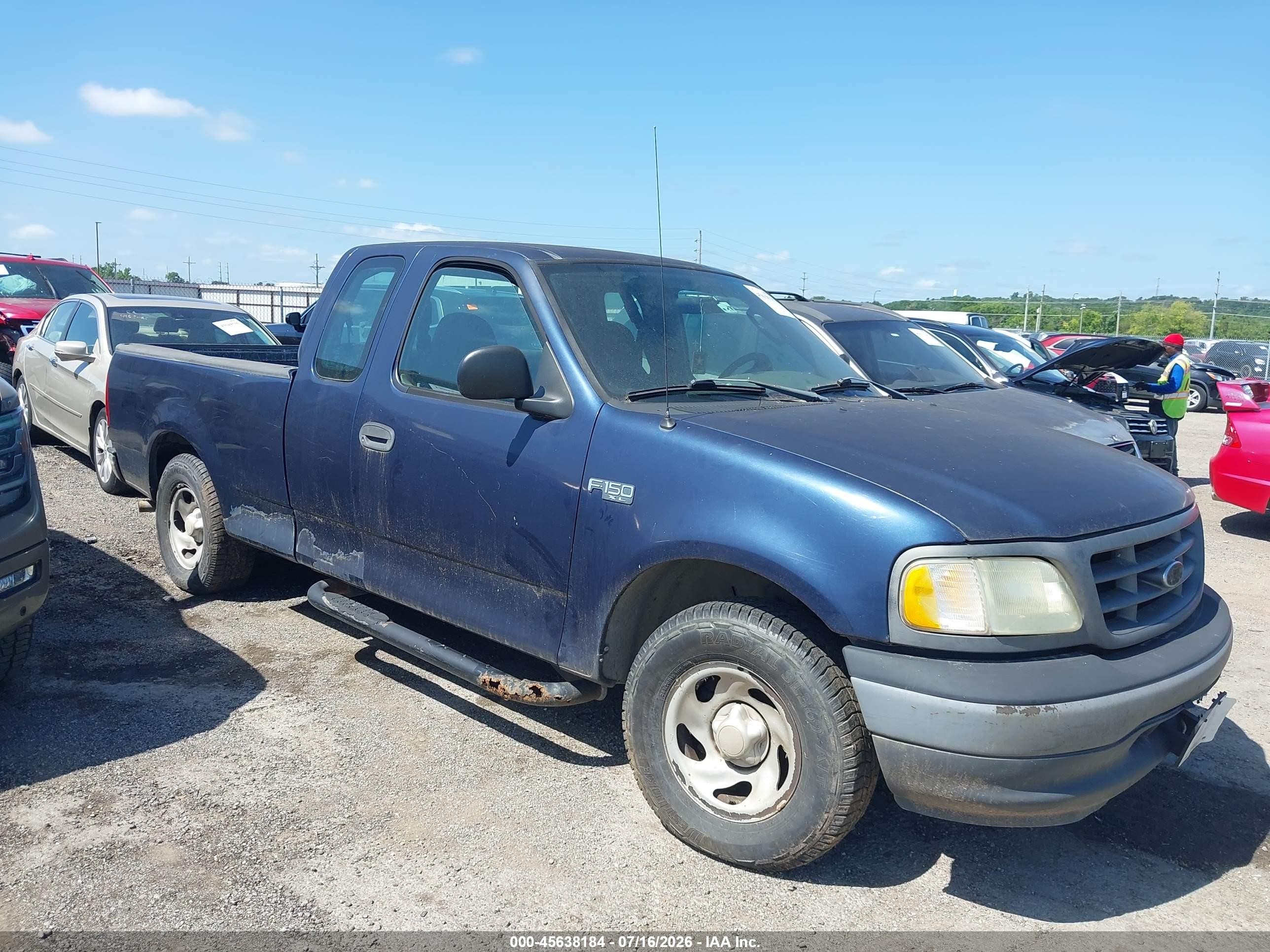2003 Ford F-150 Xl/xlt Blue vin: 1FTRX17283KA87672