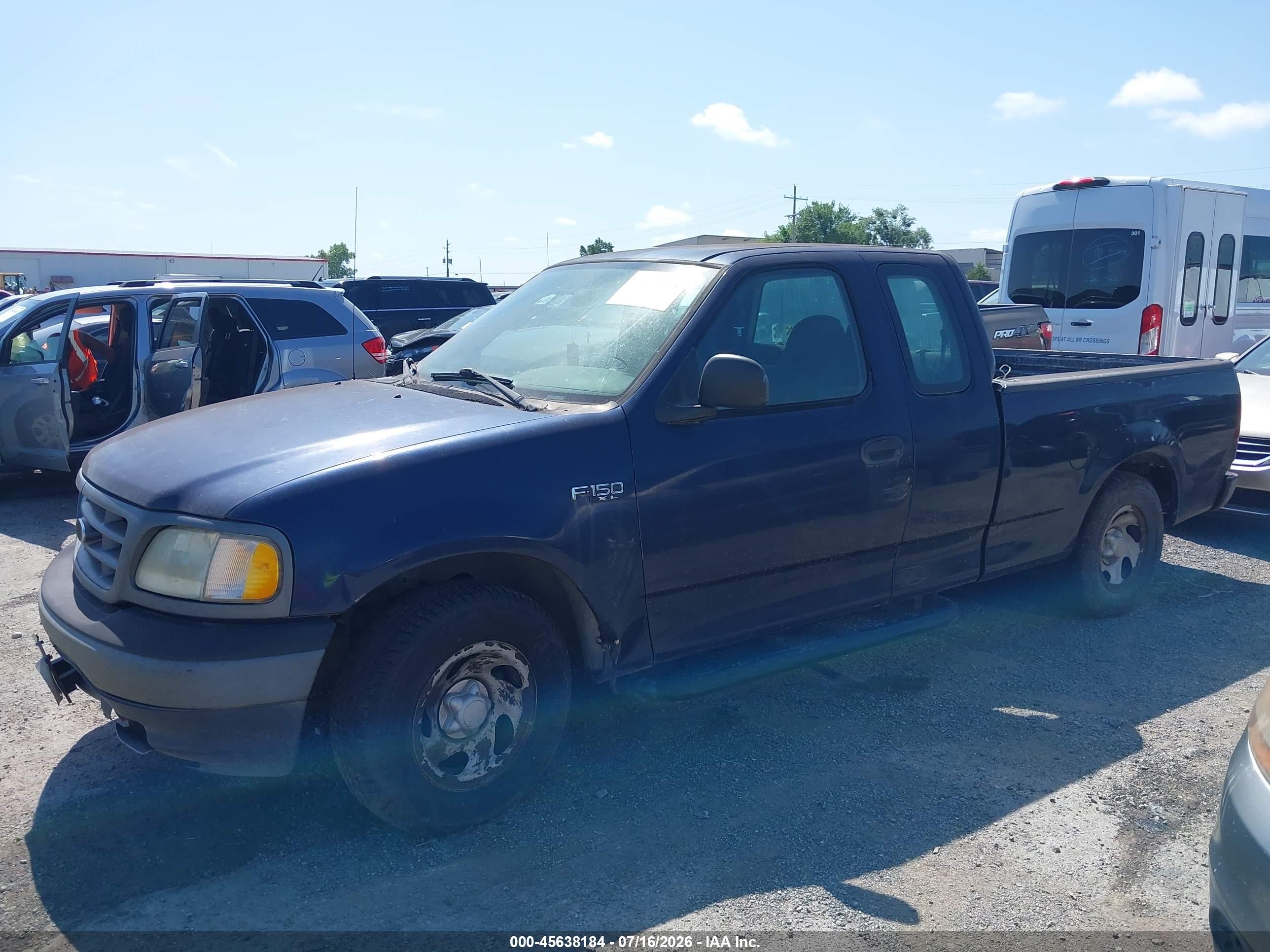 2003 Ford F-150 Xl/xlt Blue vin: 1FTRX17283KA87672