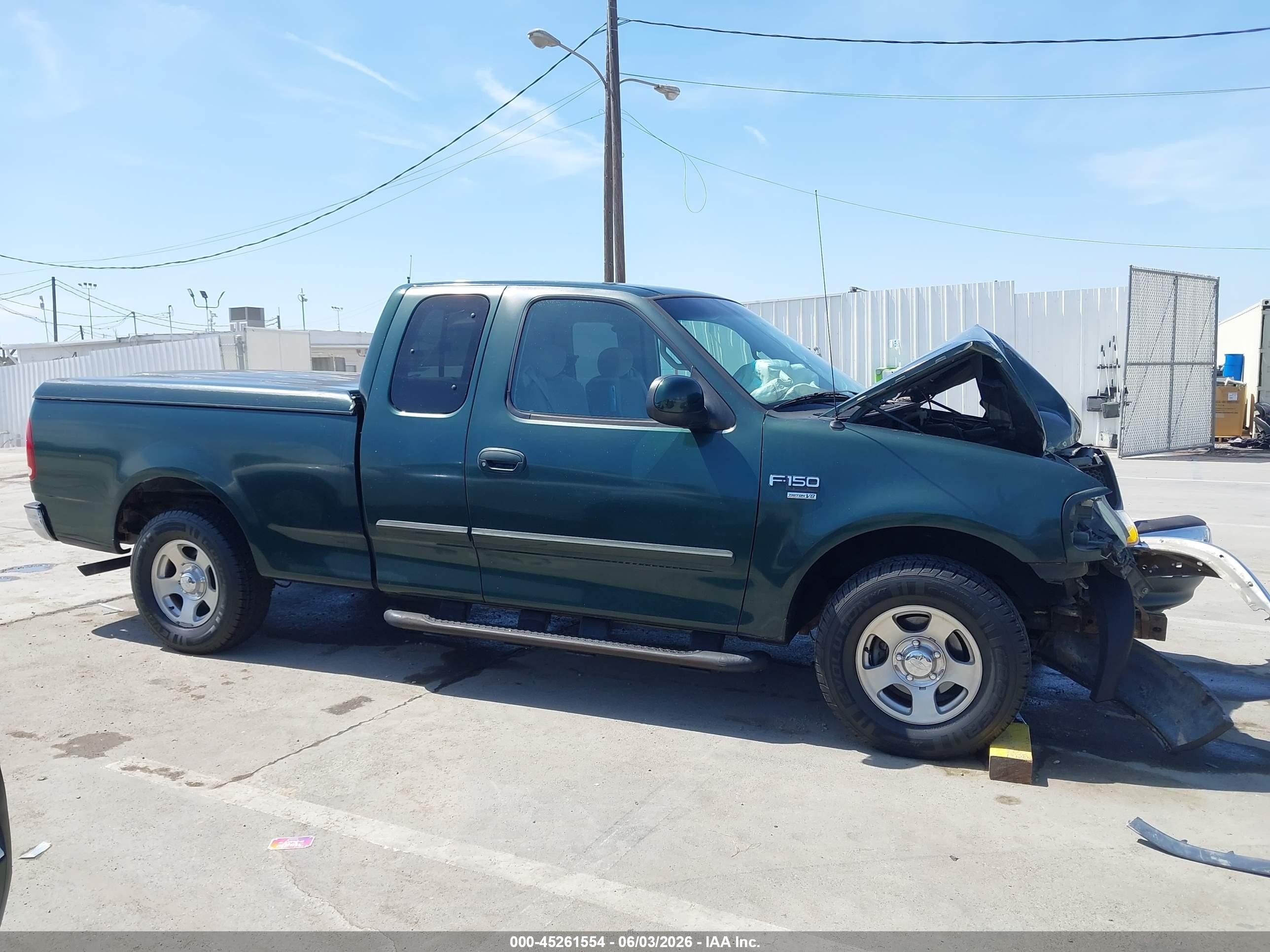 2001 Ford F-150 Lariat/xl/xlt Green vin: 1FTRX17L01NB78536