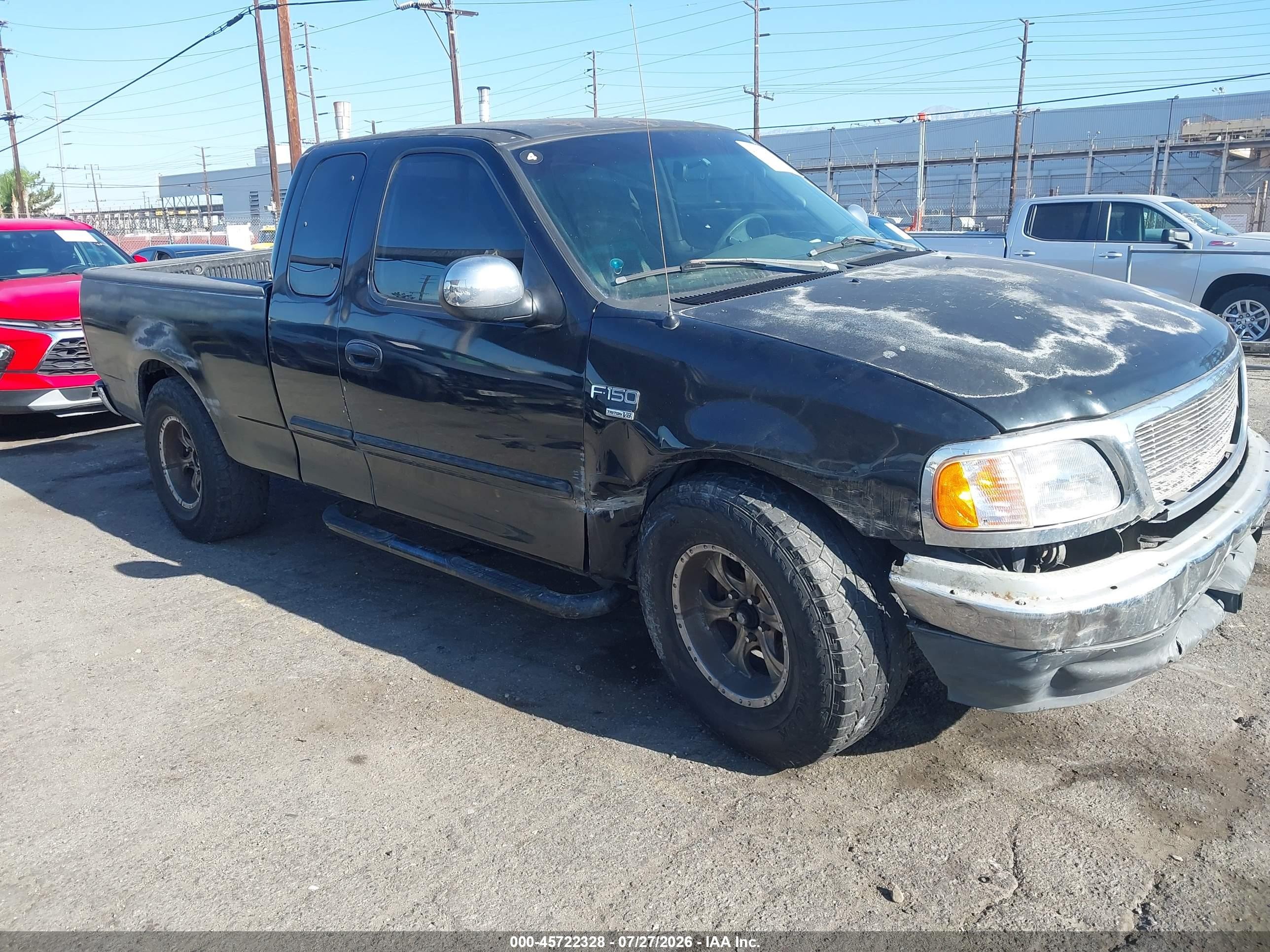 2000 Ford F-150 Lariat/work Series/xl/xlt Black vin: 1FTRX17L1YKA94107