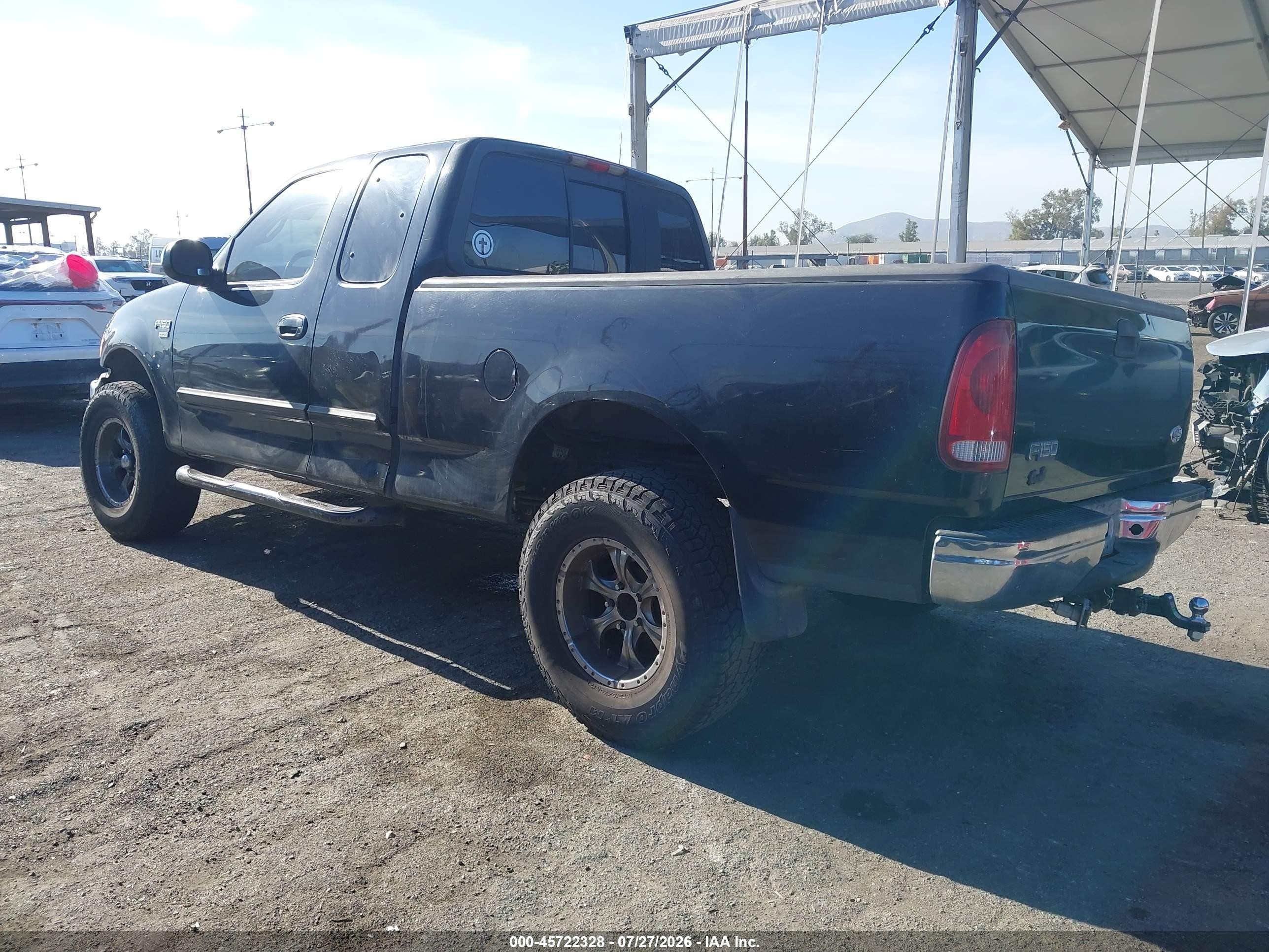 2000 Ford F-150 Lariat/work Series/xl/xlt Black vin: 1FTRX17L1YKA94107