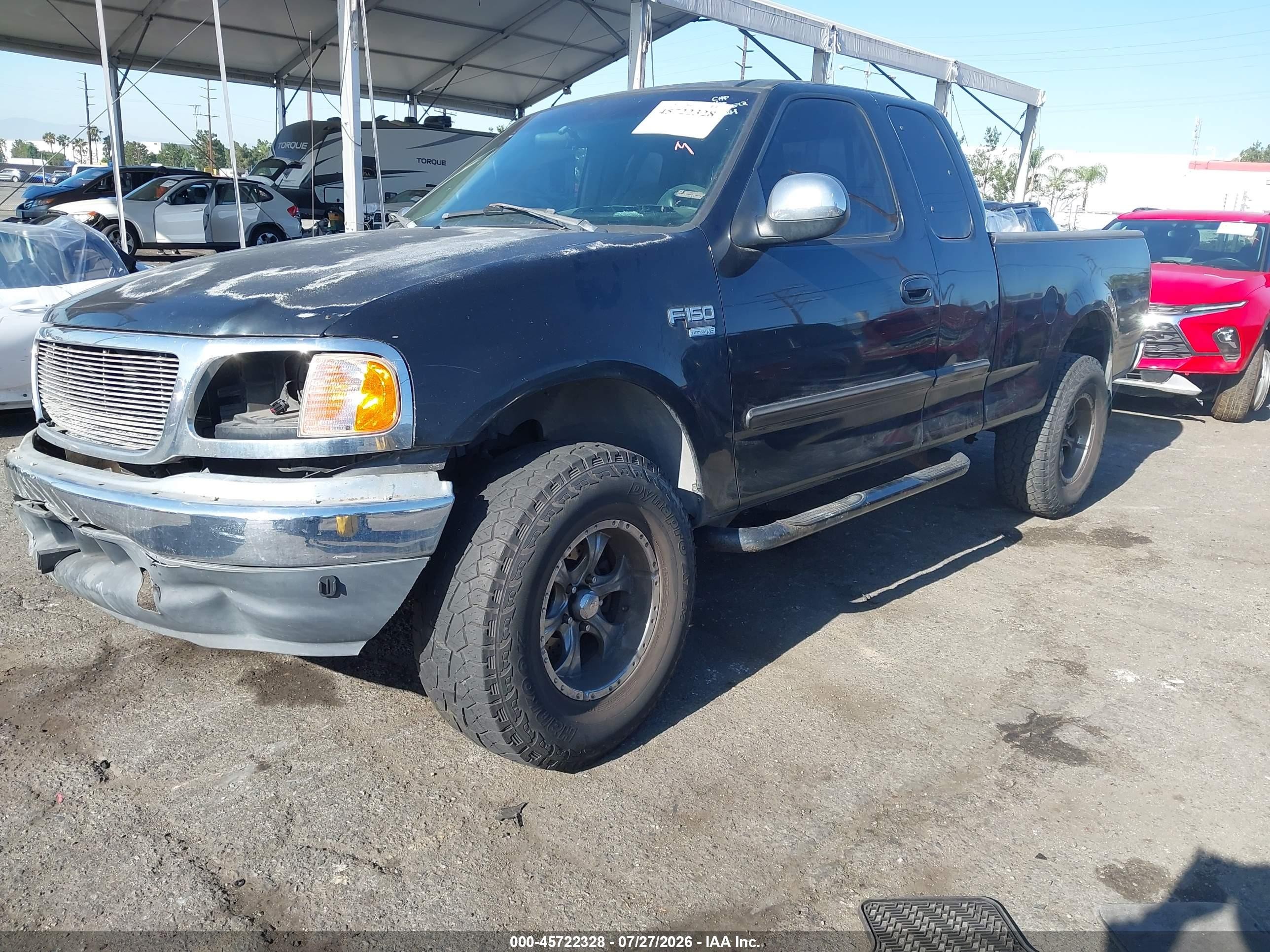 2000 Ford F-150 Lariat/work Series/xl/xlt Black vin: 1FTRX17L1YKA94107