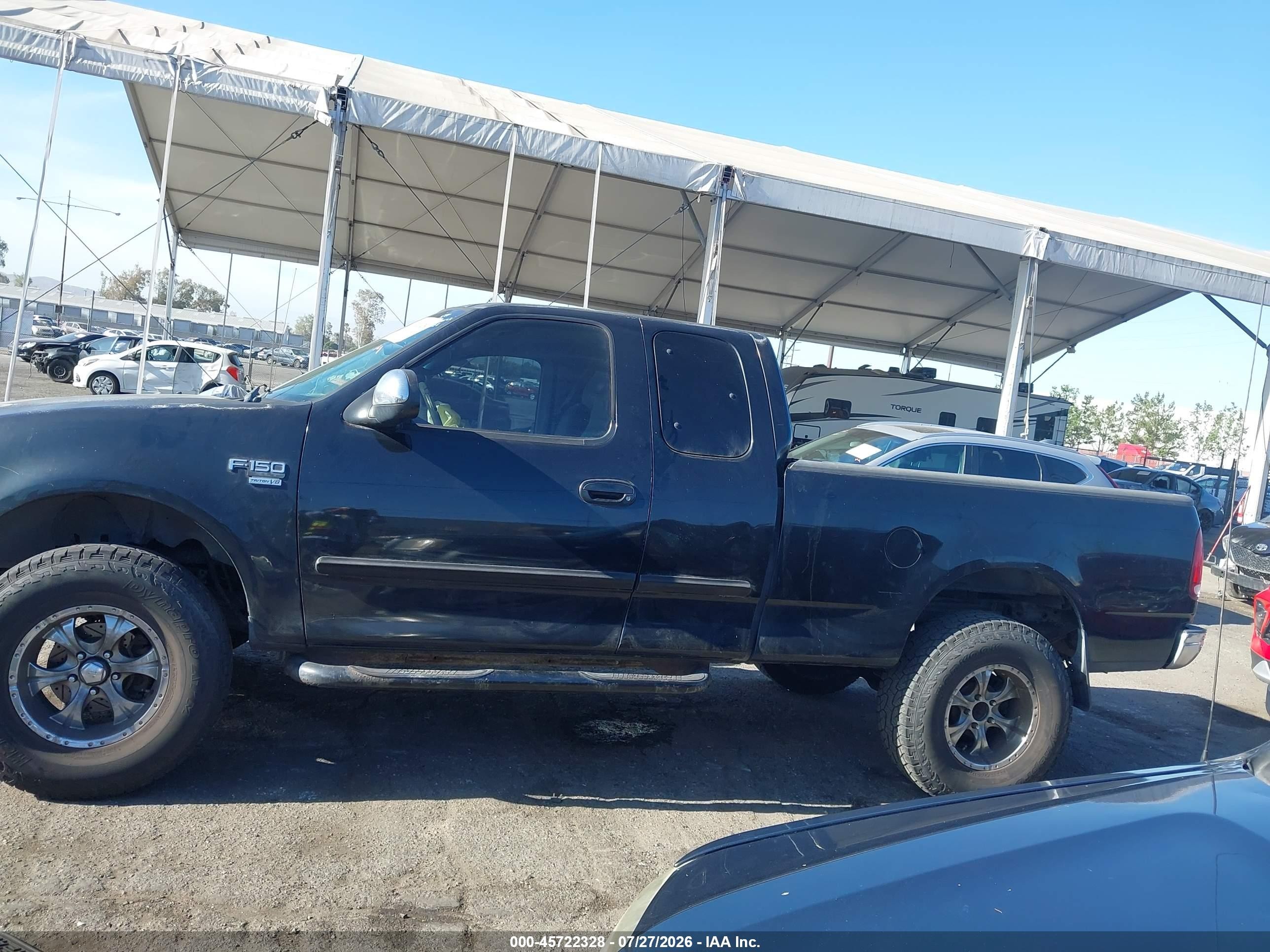 2000 Ford F-150 Lariat/work Series/xl/xlt Black vin: 1FTRX17L1YKA94107