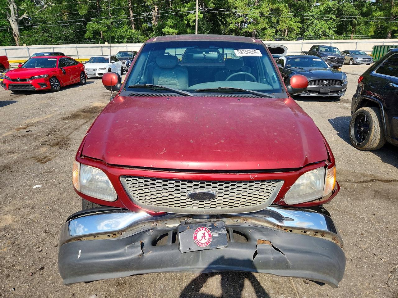 2001 Ford F150 Burgundy vin: 1FTRX17L21NA42005