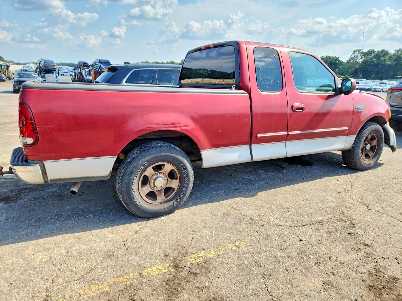 2001 Ford F150 Burgundy vin: 1FTRX17L21NA42005