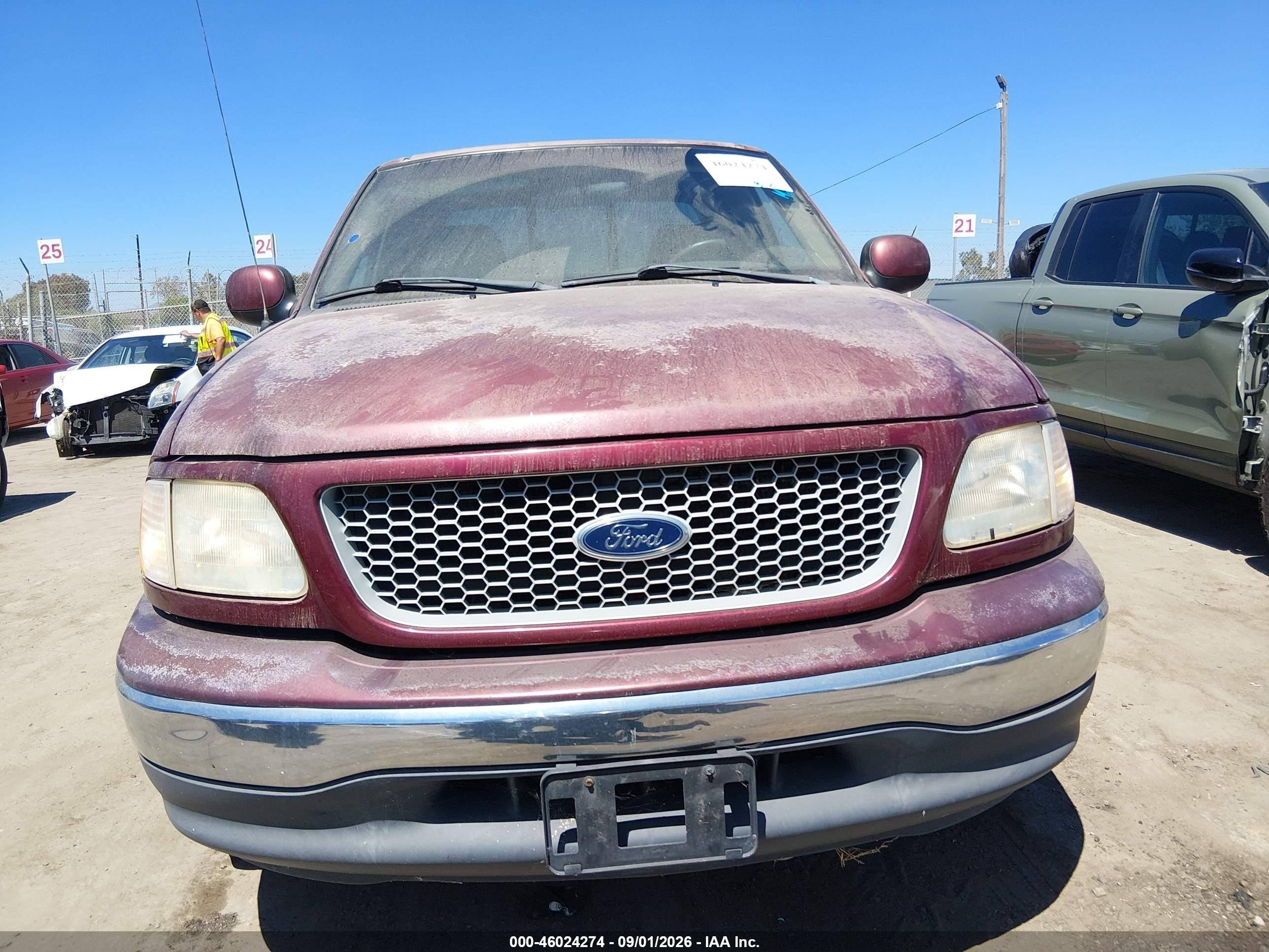 1999 Ford F-150 Lariat/xl/xlt Red vin: 1FTRX17L2XKB33642