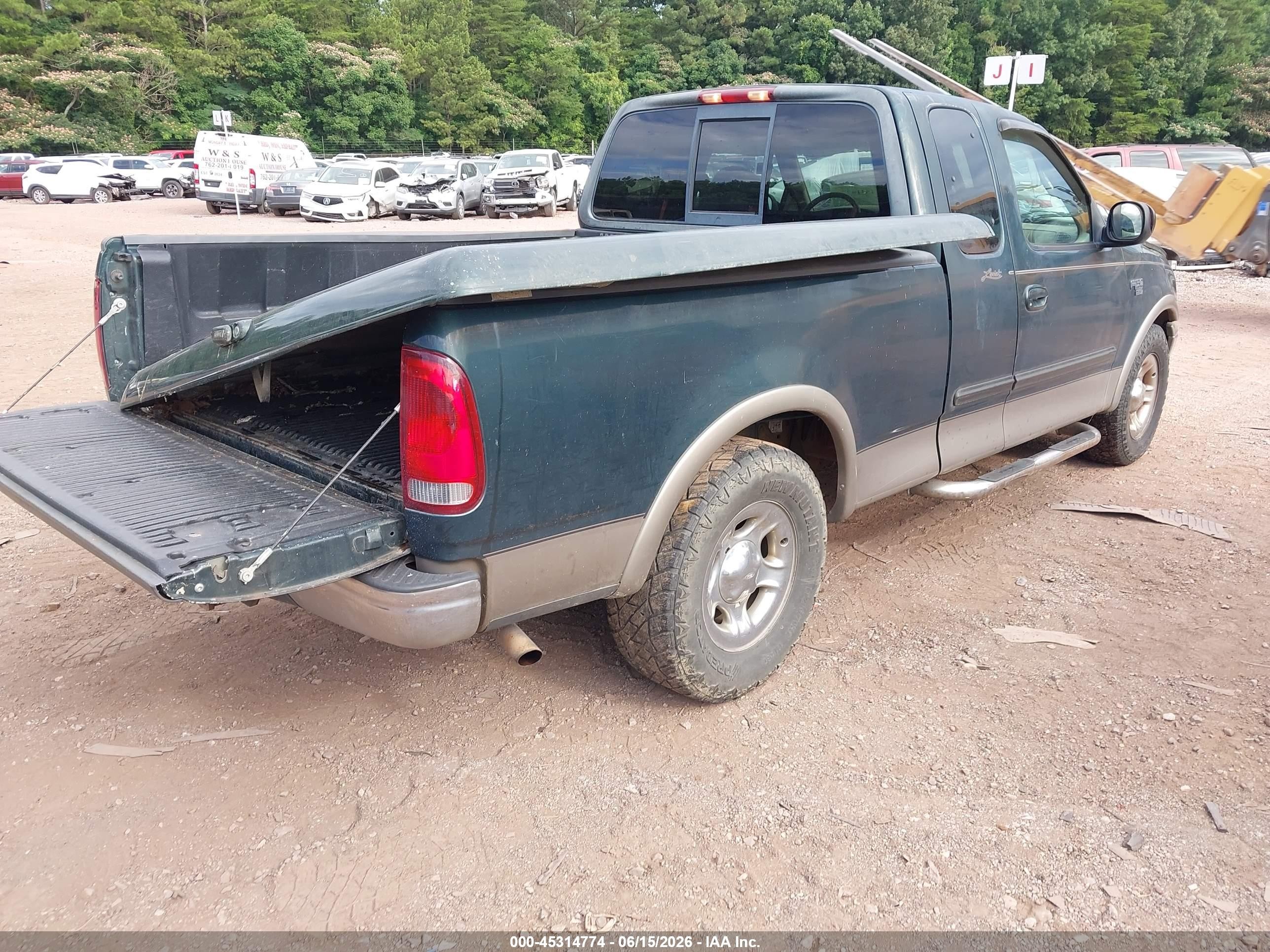2001 Ford F-150 Lariat/xl/xlt Green vin: 1FTRX17L31NA06064