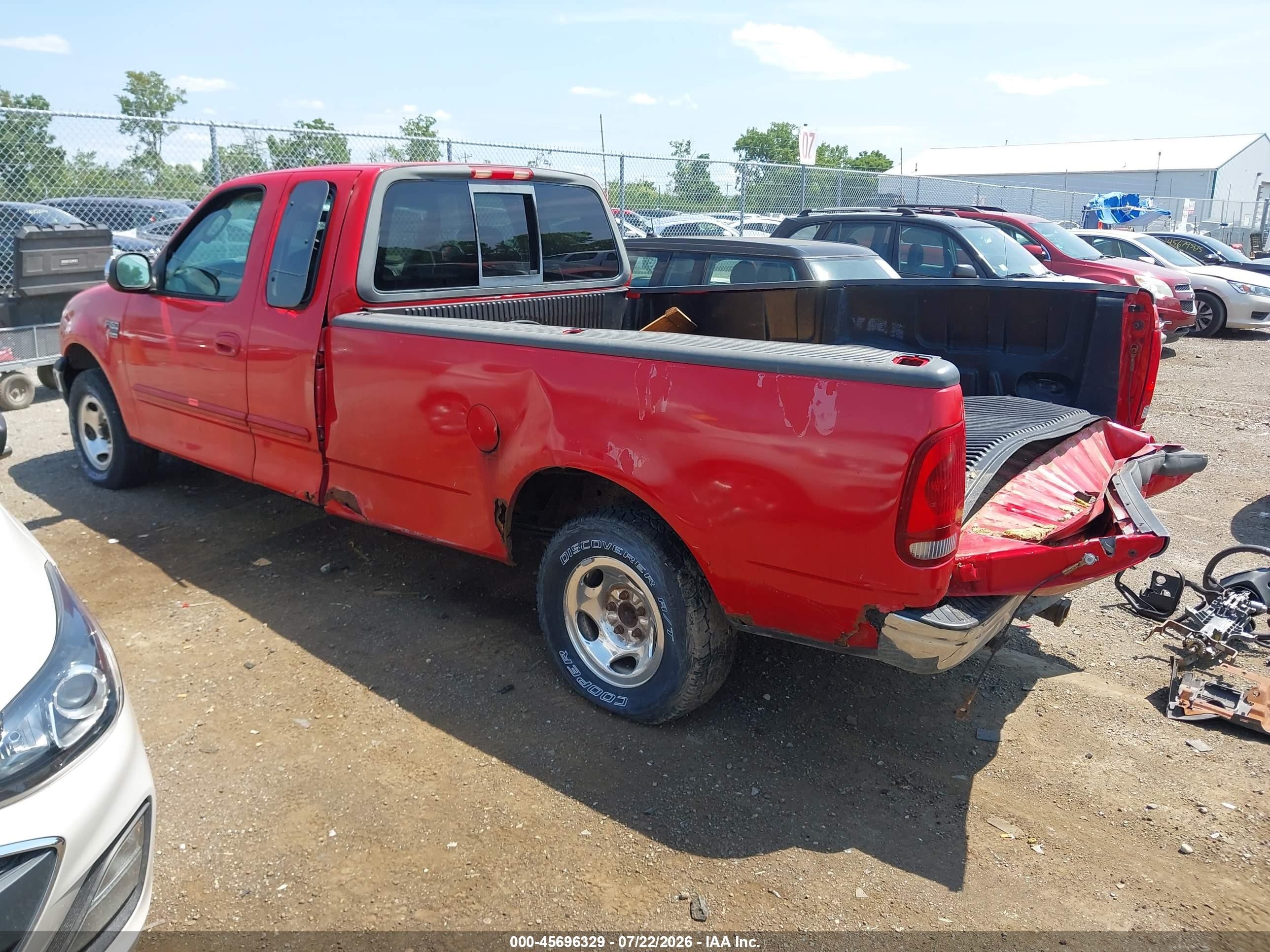 2002 Ford F-150 Lariat/xl/xlt Красный vin: 1FTRX17L32NB53714