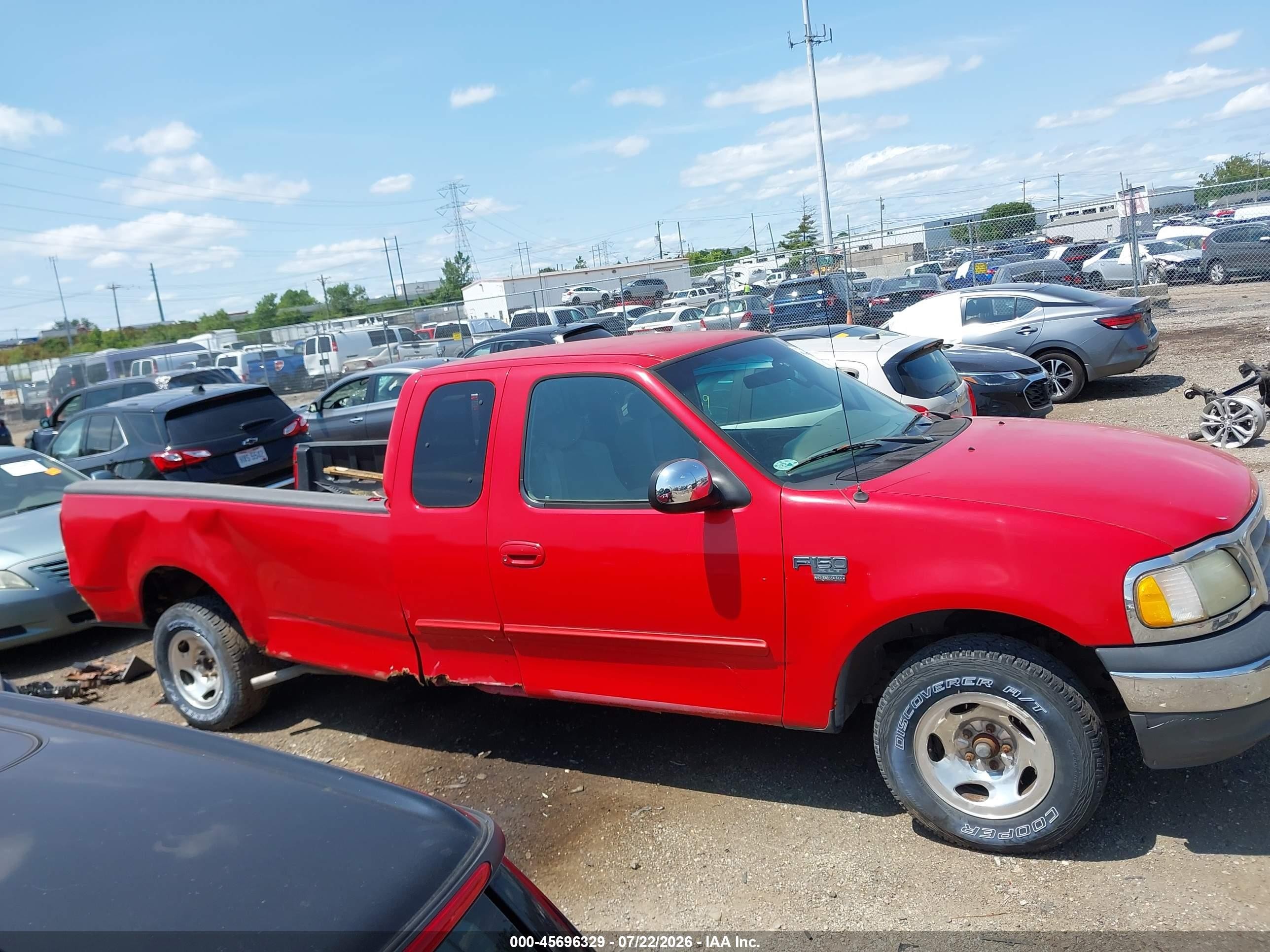 2002 Ford F-150 Lariat/xl/xlt Красный vin: 1FTRX17L32NB53714