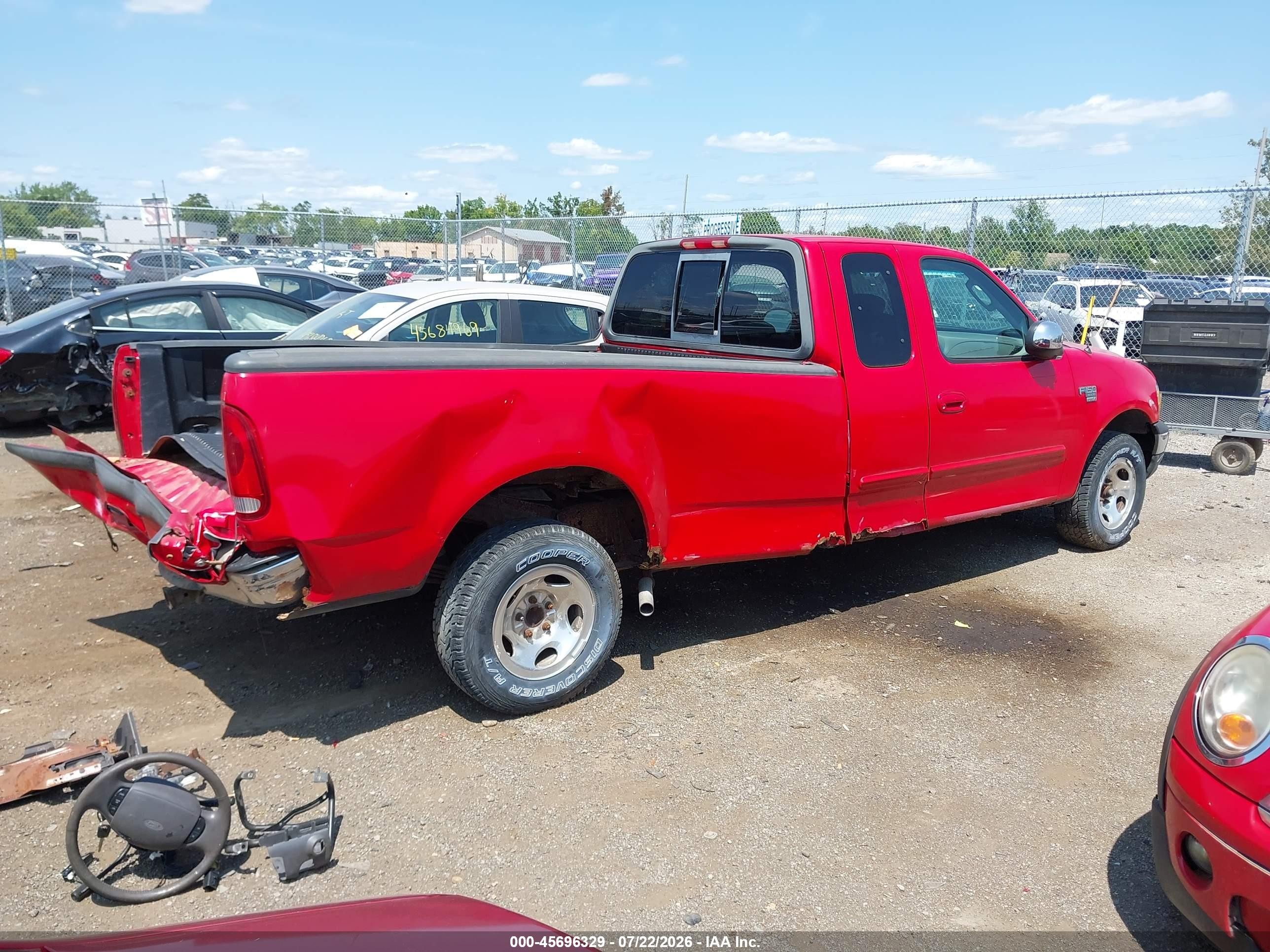 2002 Ford F-150 Lariat/xl/xlt Красный vin: 1FTRX17L32NB53714