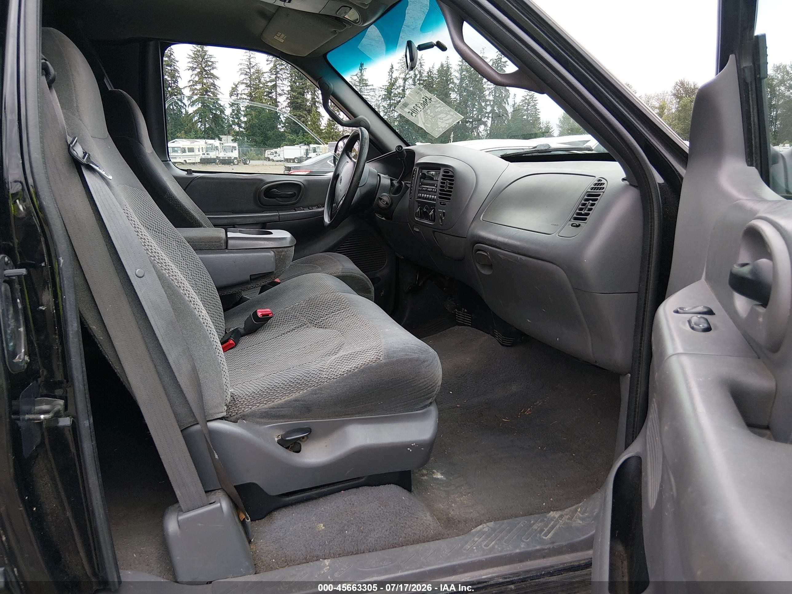 2000 Ford F-150 Lariat/work Series/xl/xlt Black vin: 1FTRX17L3YKB03907