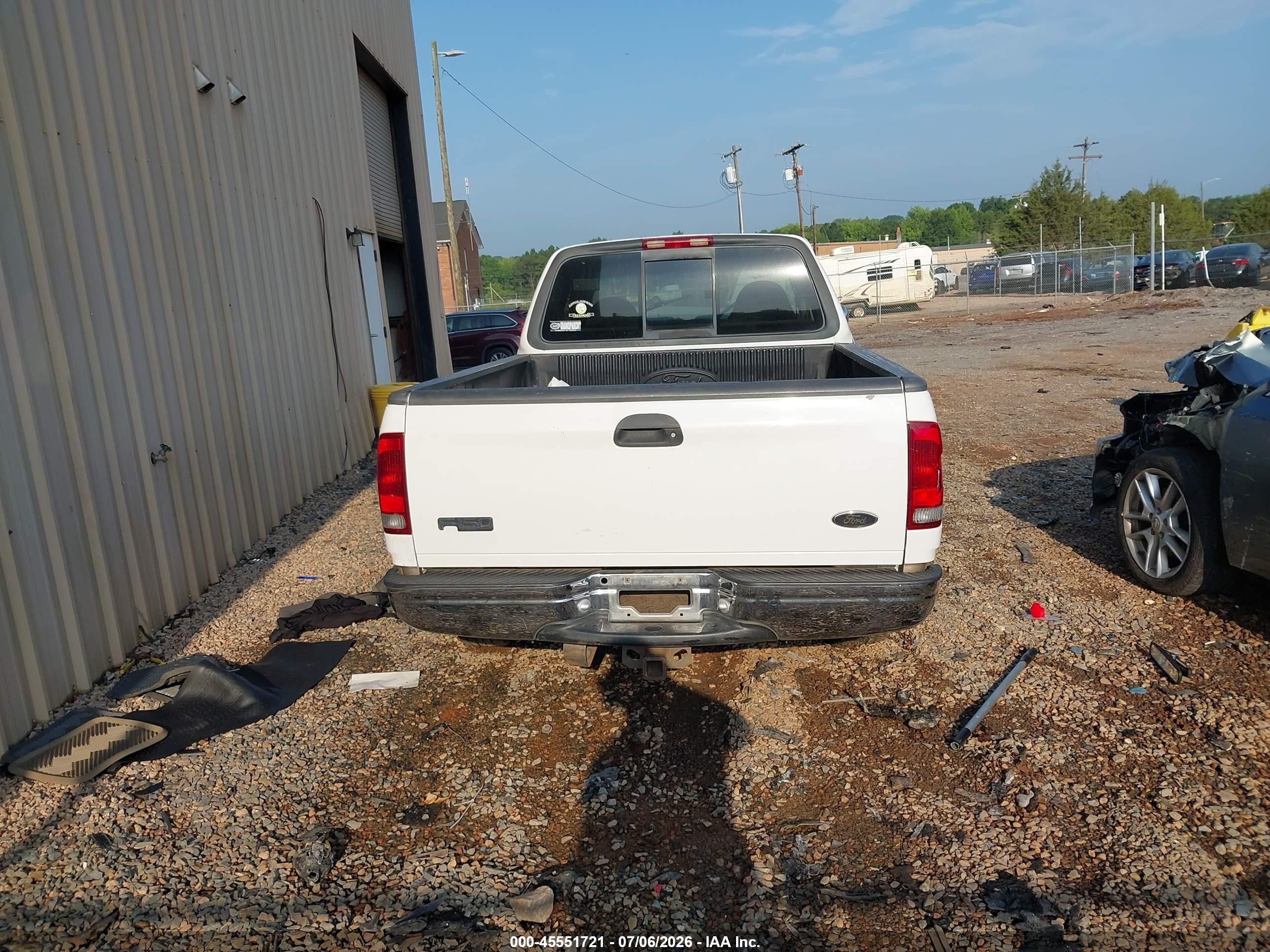 2000 Ford F-150 Lariat/work Series/xl/xlt White vin: 1FTRX17L3YNA51421