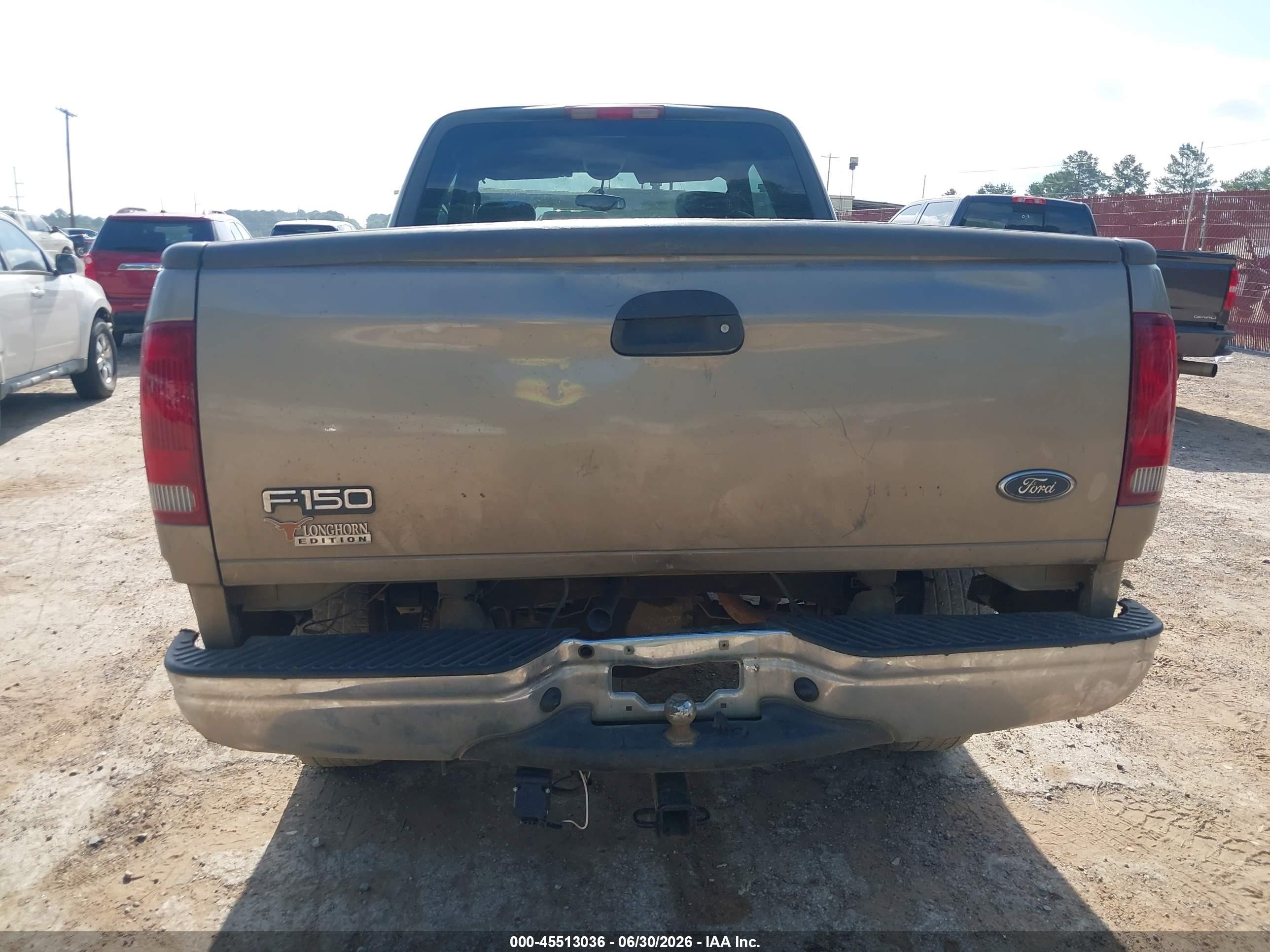 2003 Ford F-150 Lariat/xl/xlt Brown vin: 1FTRX17L43NB43131