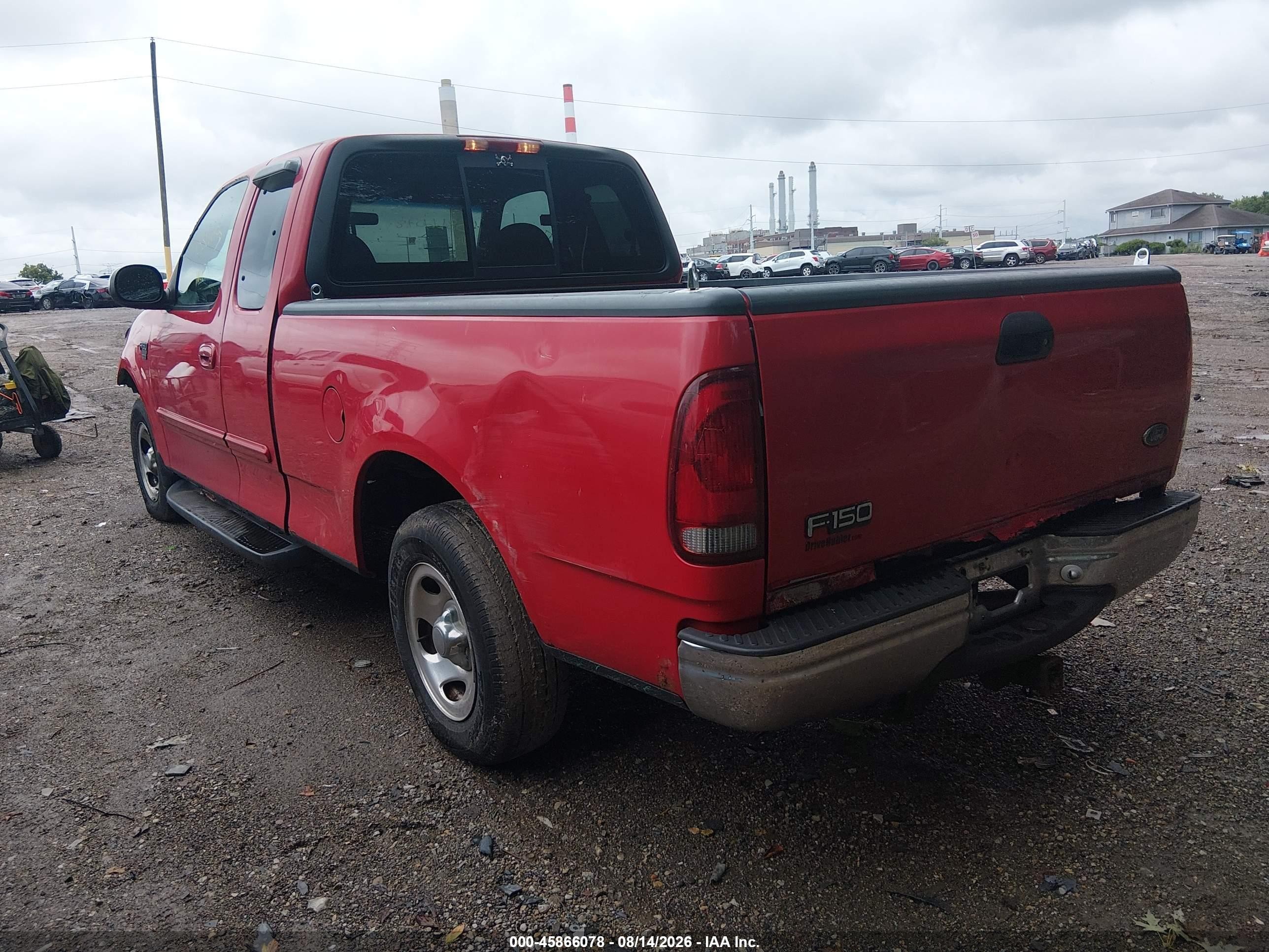2000 Ford F-150 Lariat/work Series/xl/xlt Red vin: 1FTRX17L4YNA55364