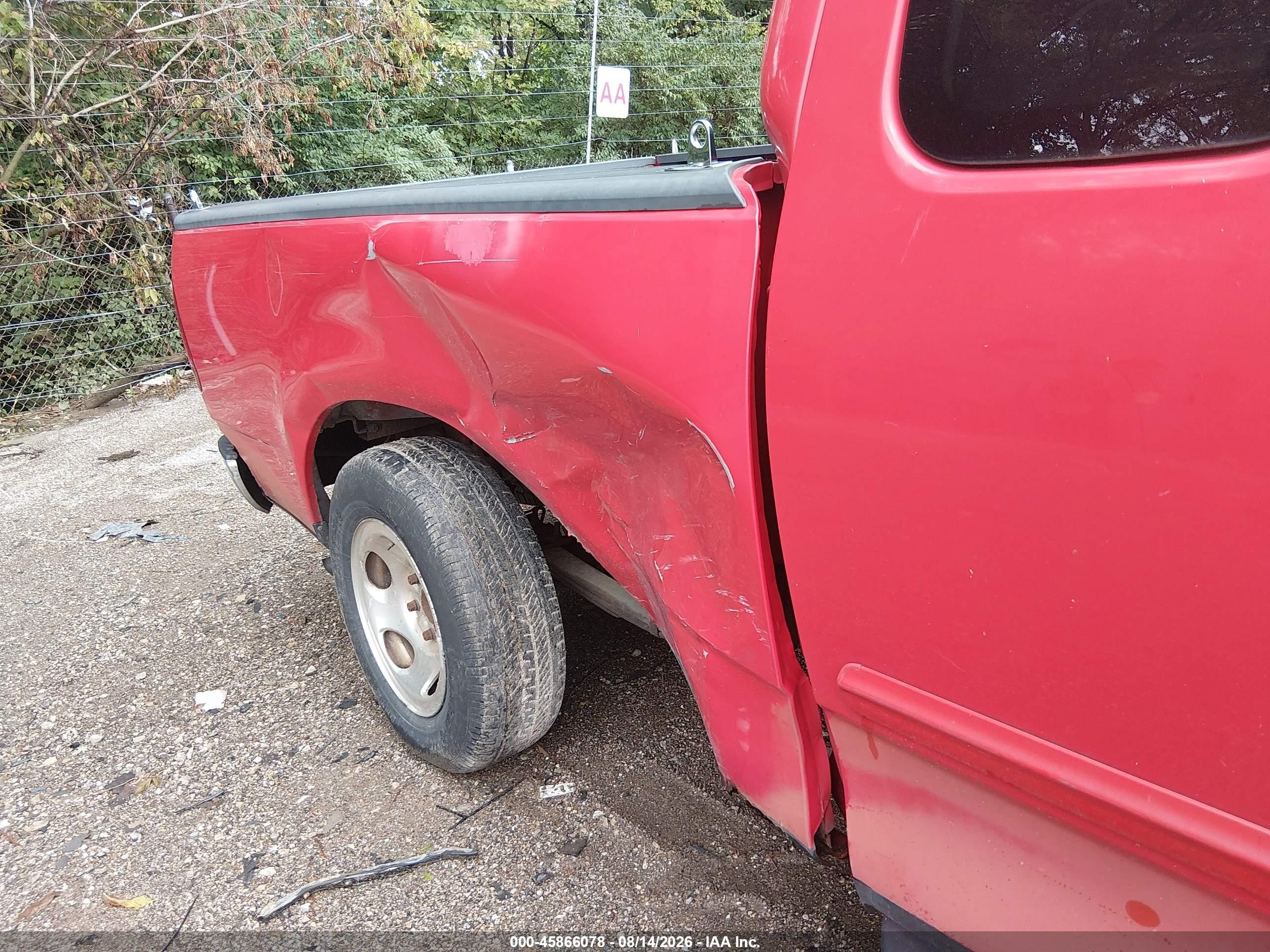 2000 Ford F-150 Lariat/work Series/xl/xlt Red vin: 1FTRX17L4YNA55364