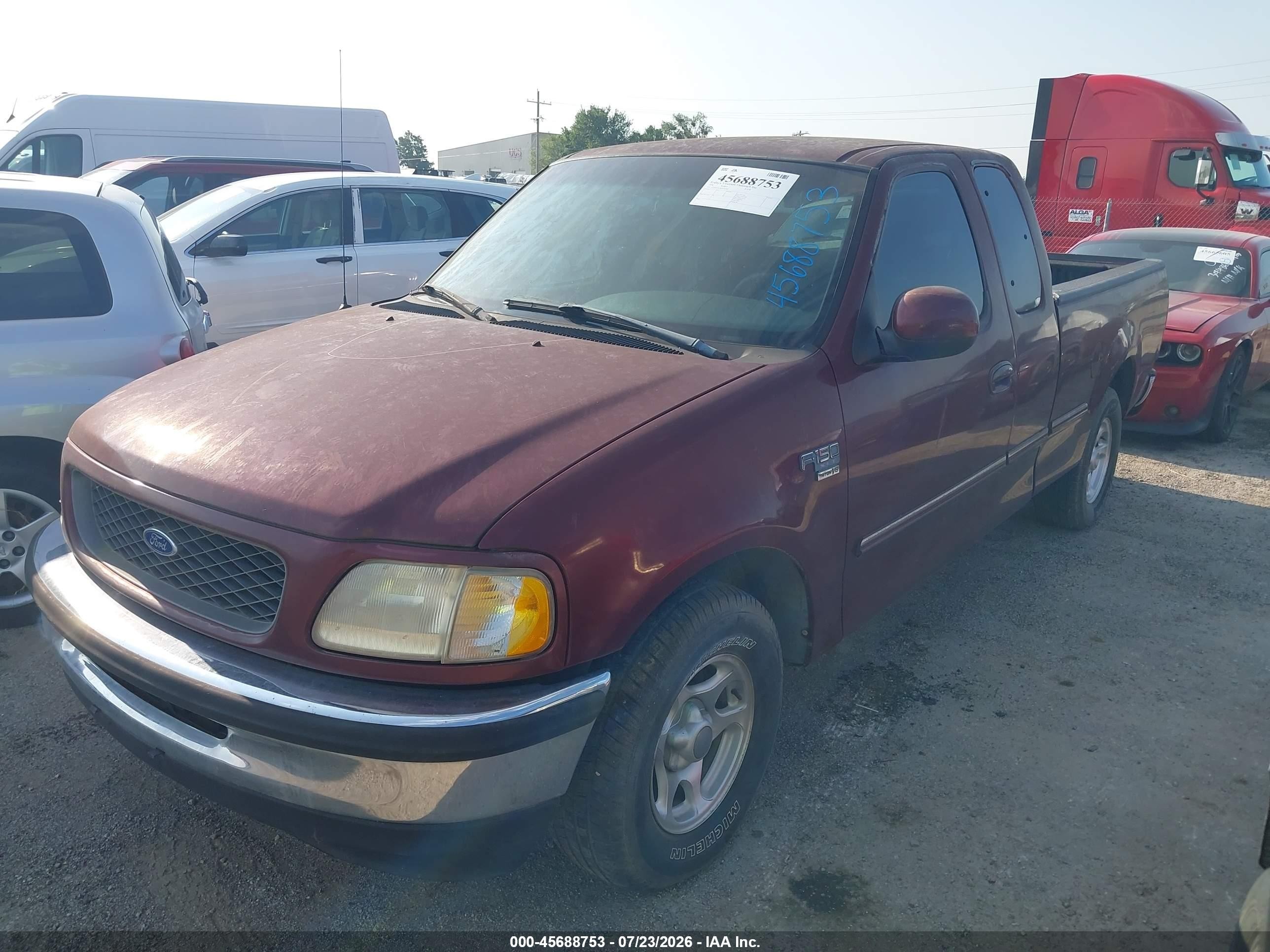 1998 Ford F-150 Lariat/xl/xlt Red vin: 1FTRX17L5WKA61964