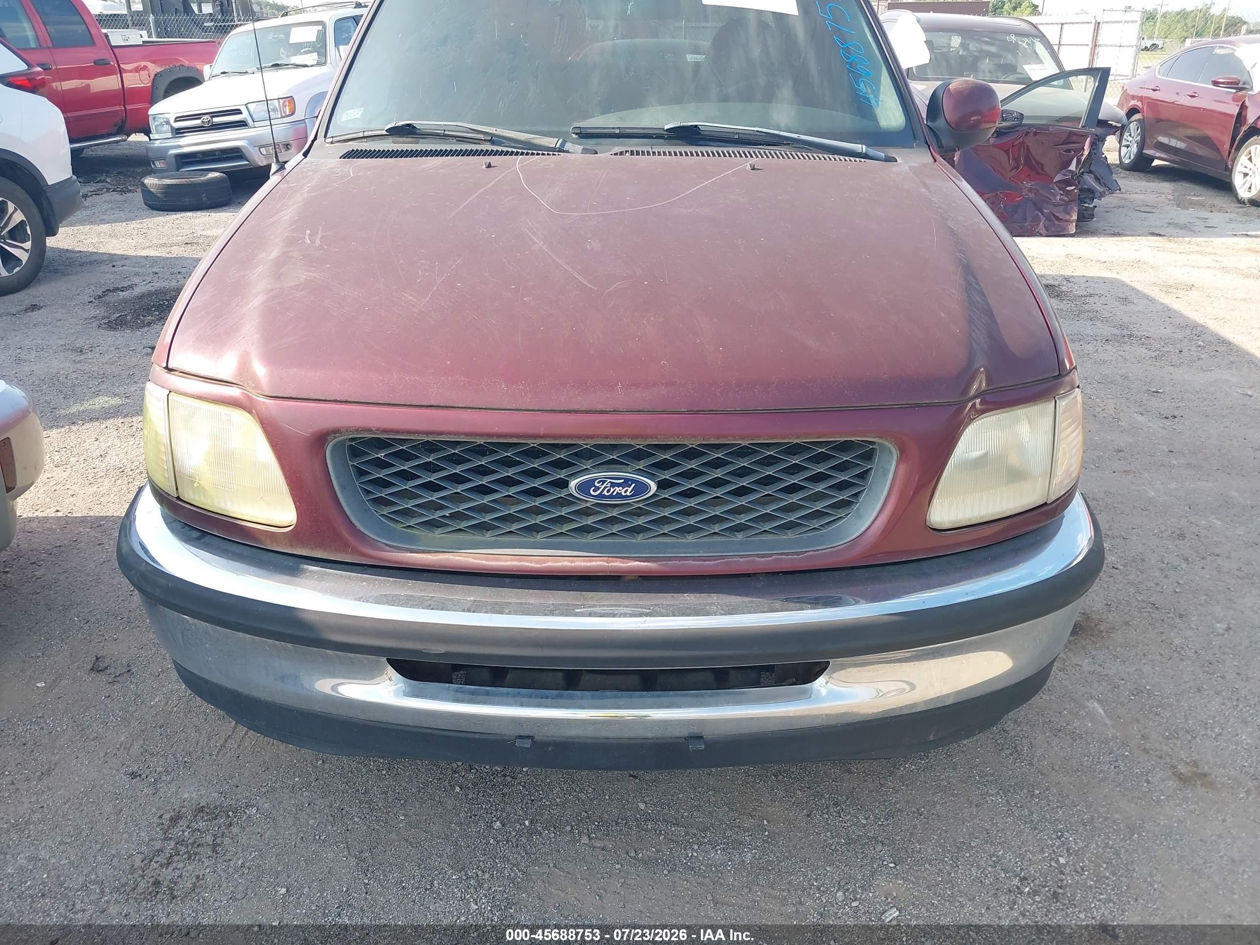 1998 Ford F-150 Lariat/xl/xlt Red vin: 1FTRX17L5WKA61964
