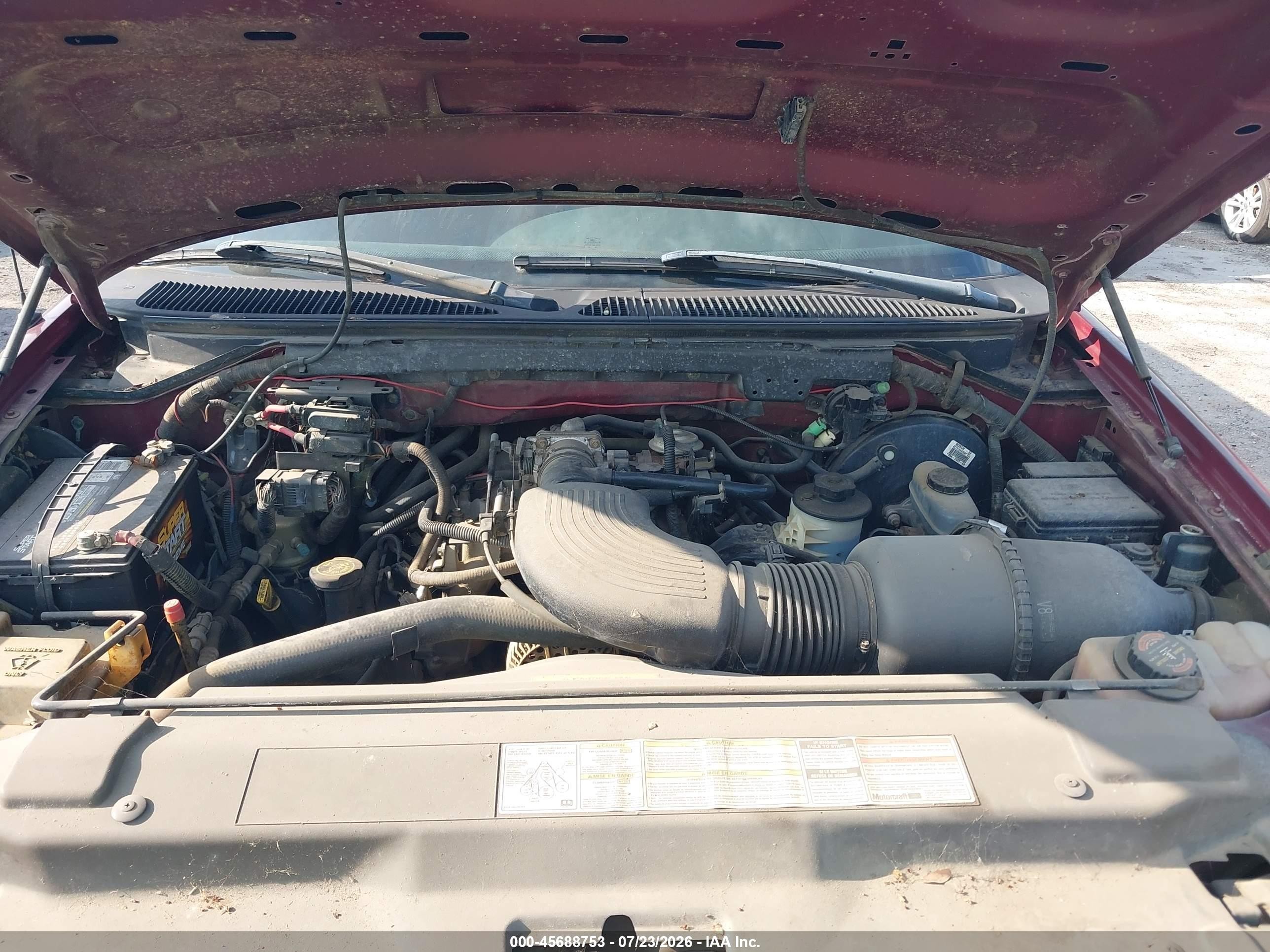1998 Ford F-150 Lariat/xl/xlt Red vin: 1FTRX17L5WKA61964