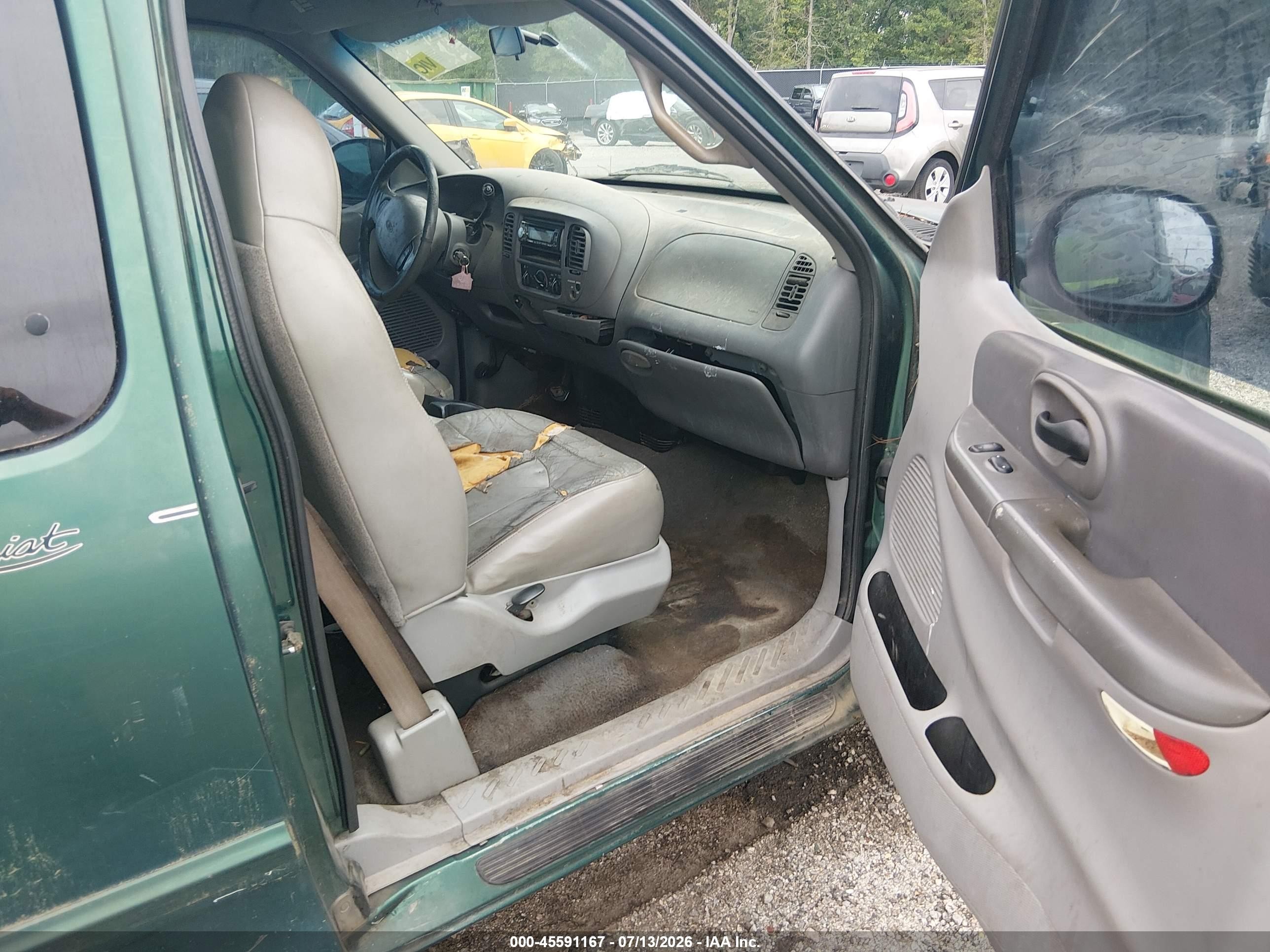 1999 Ford F-150 Lariat/xl/xlt Green vin: 1FTRX17L5XNB24156