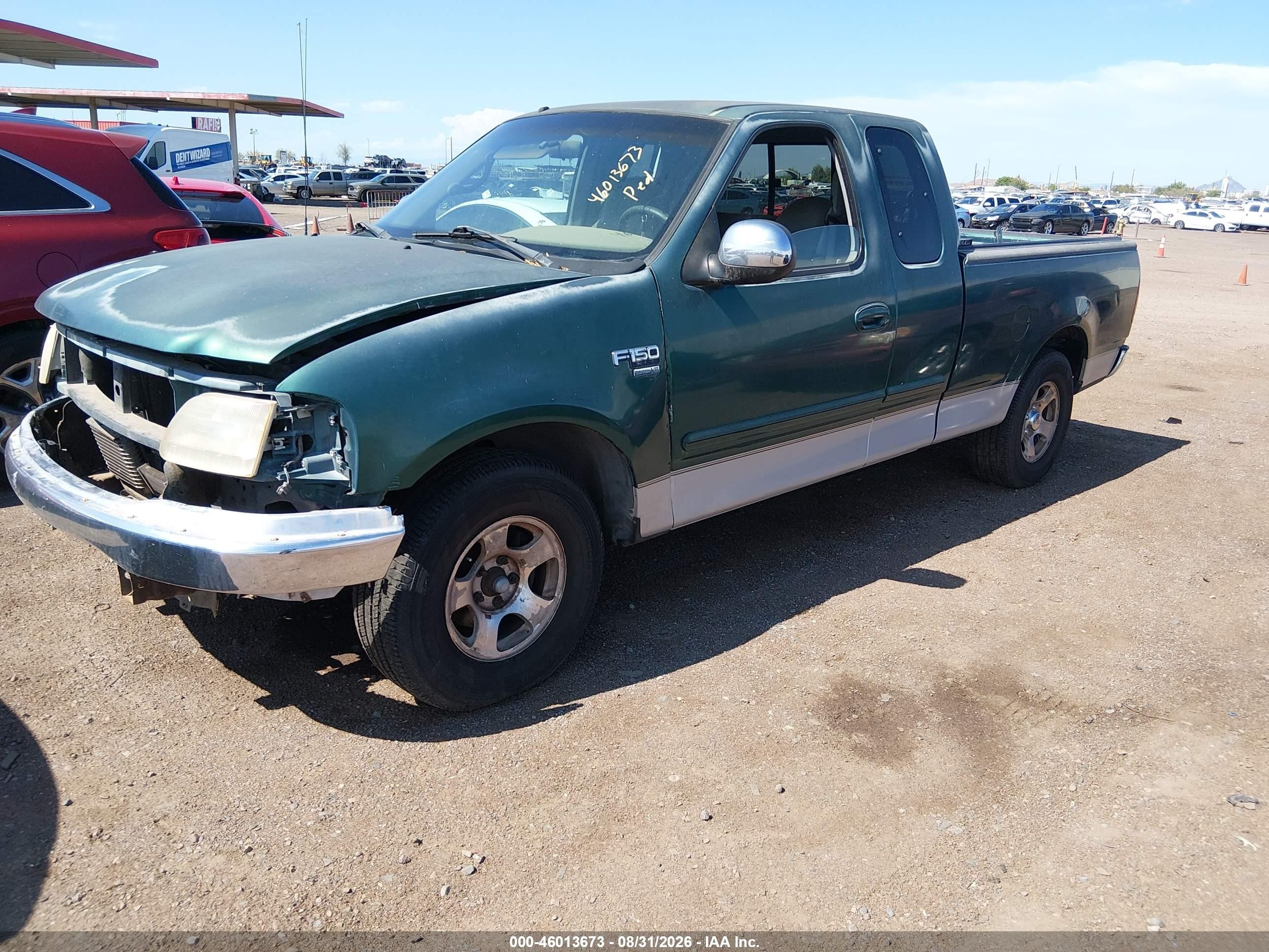 2000 Ford F-150 Lariat/work Series/xl/xlt Green vin: 1FTRX17L5YNC35212