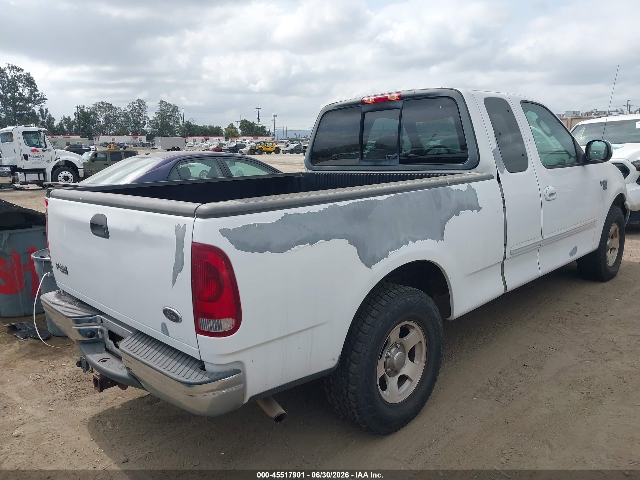 2003 Ford F-150 Lariat/xl/xlt White vin: 1FTRX17L63KA28340