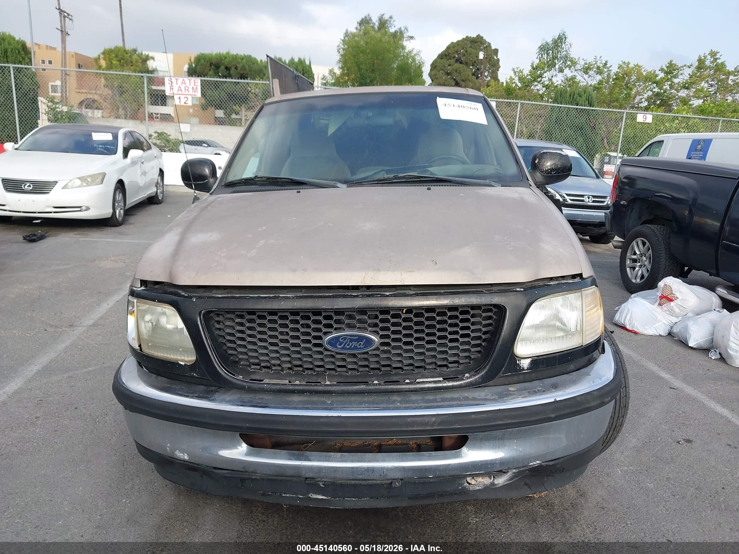 1998 Ford F-150 Lariat/xl/xlt Champagne vin: 1FTRX17L6WKB22660