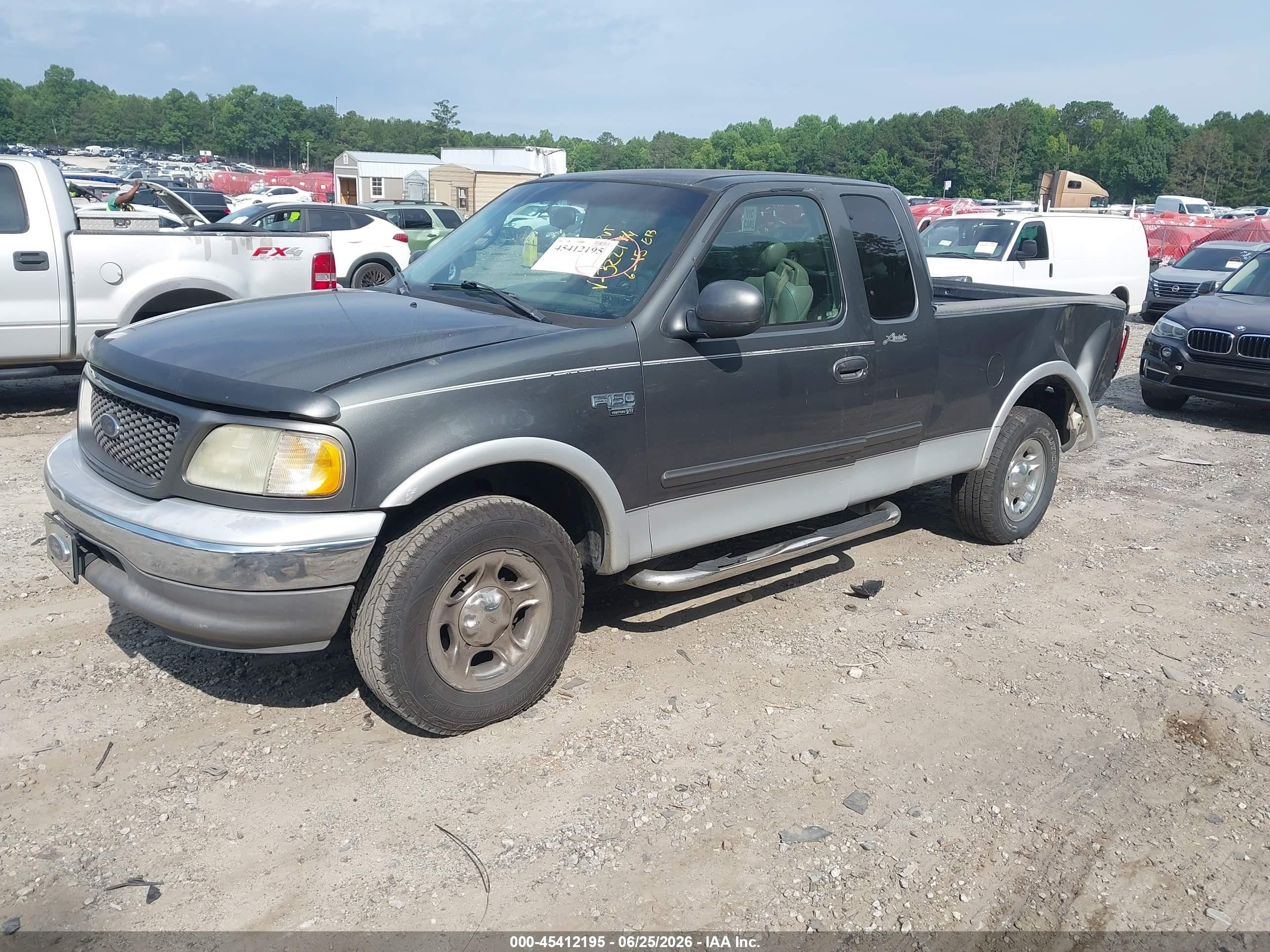 2002 Ford F-150 Lariat/xl/xlt Gray vin: 1FTRX17L72NA53227