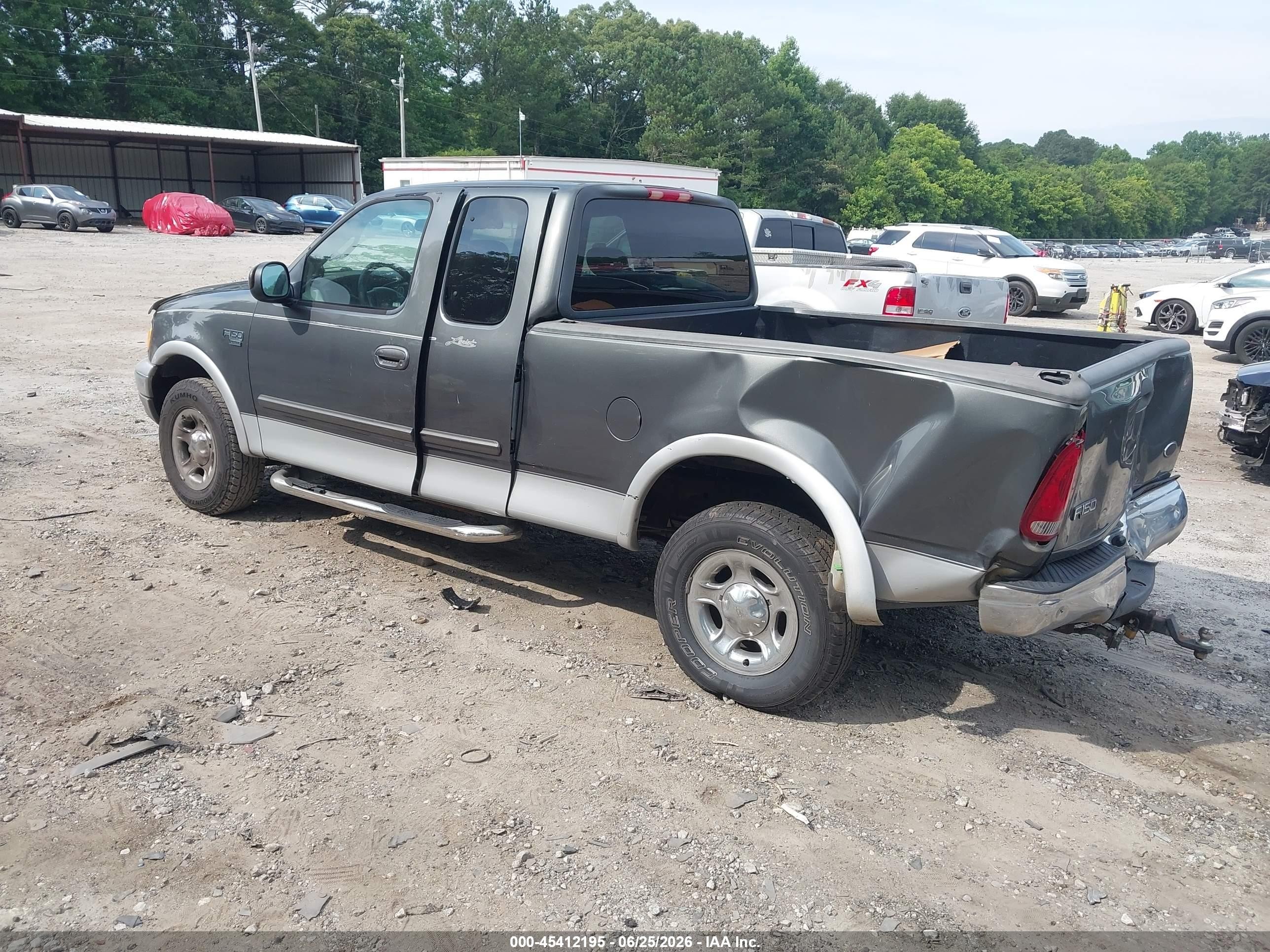 2002 Ford F-150 Lariat/xl/xlt Gray vin: 1FTRX17L72NA53227