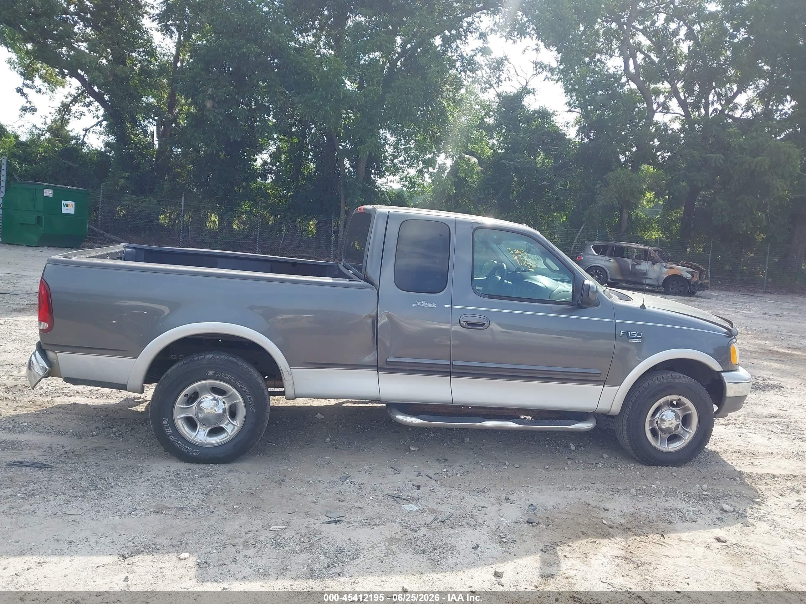 2002 Ford F-150 Lariat/xl/xlt Gray vin: 1FTRX17L72NA53227