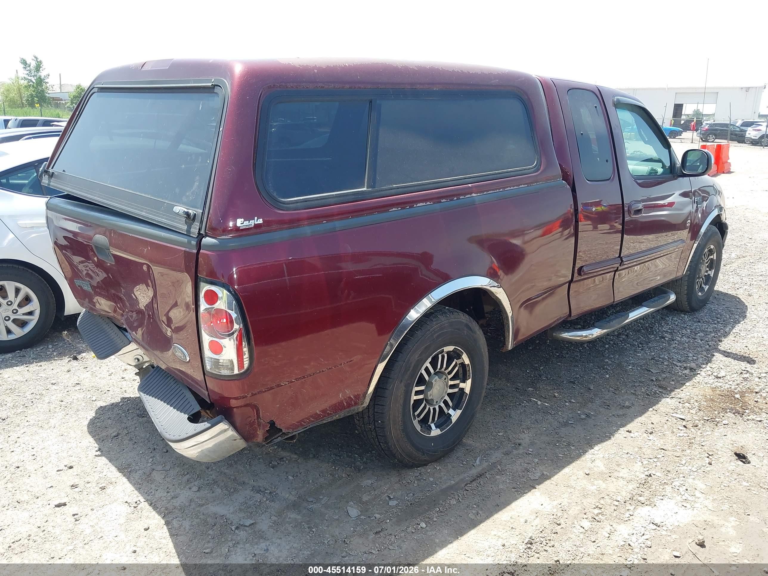 1999 Ford F-150 Lariat/xl/xlt Maroon vin: 1FTRX17L7XNB41363