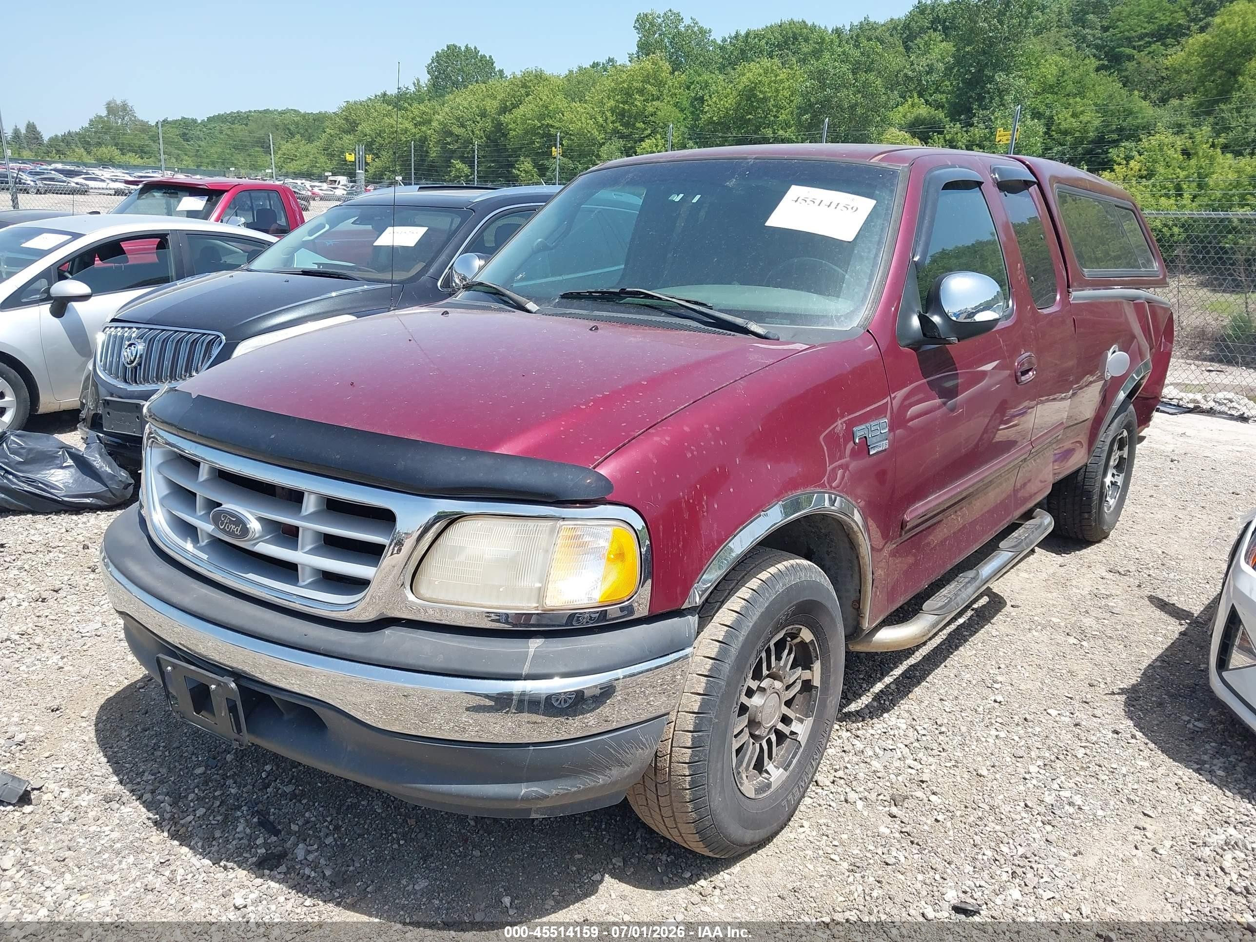 1999 Ford F-150 Lariat/xl/xlt Maroon vin: 1FTRX17L7XNB41363