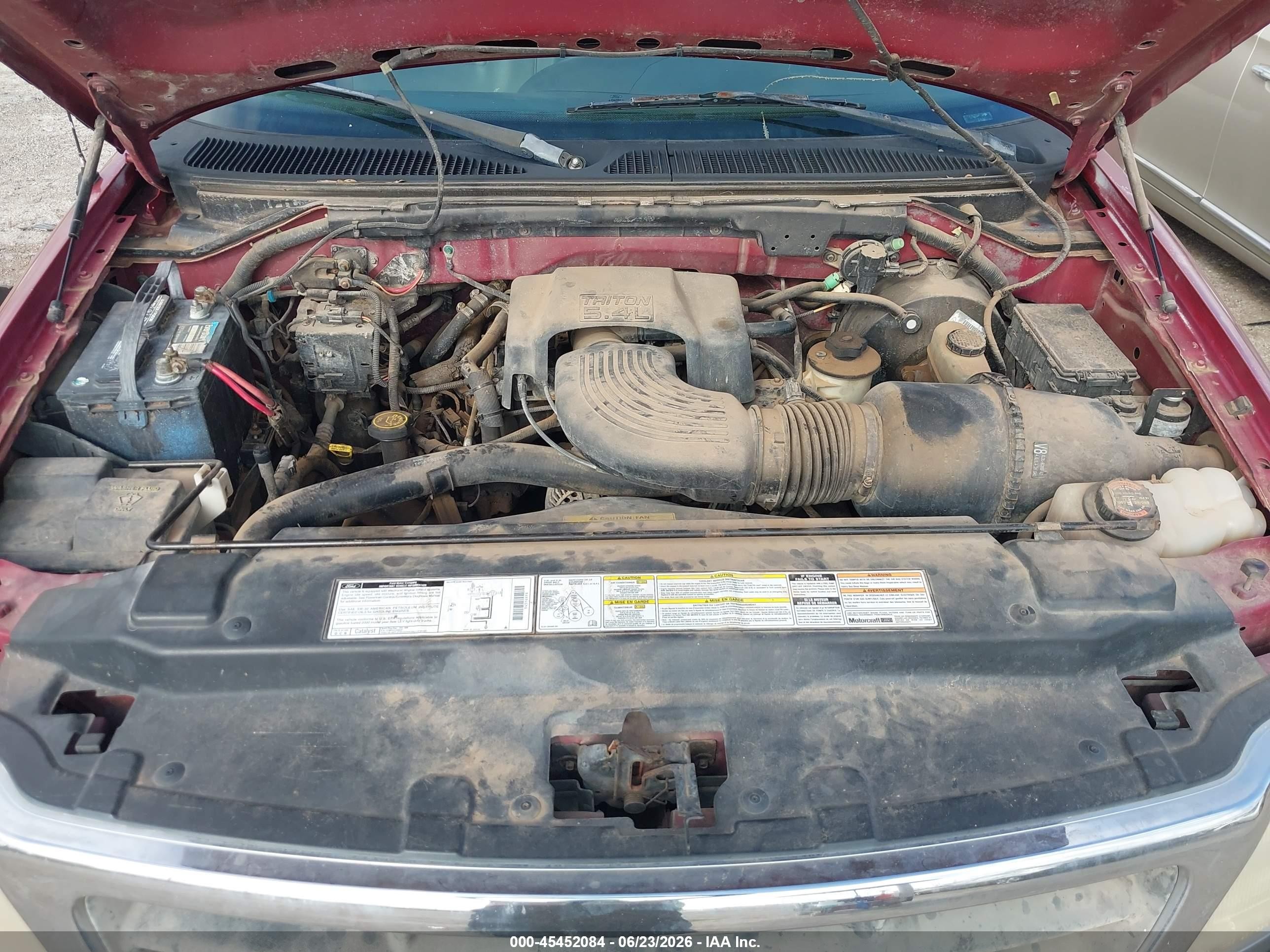 2000 Ford F-150 Lariat/work Series/xl/xlt Red vin: 1FTRX17L9YKB01093
