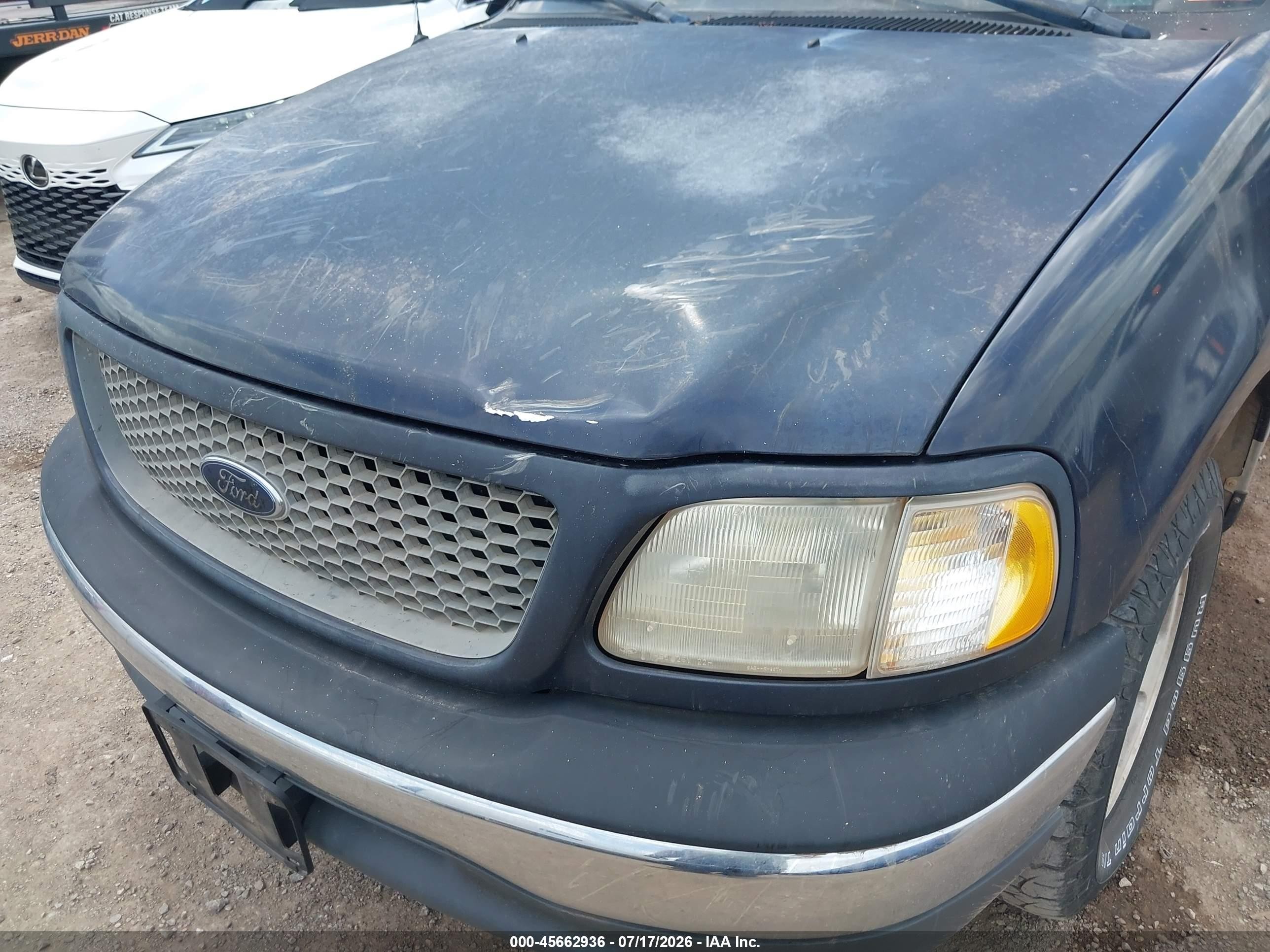 2000 Ford F-150 Lariat/work Series/xl/xlt Blue vin: 1FTRX17L9YNB90131