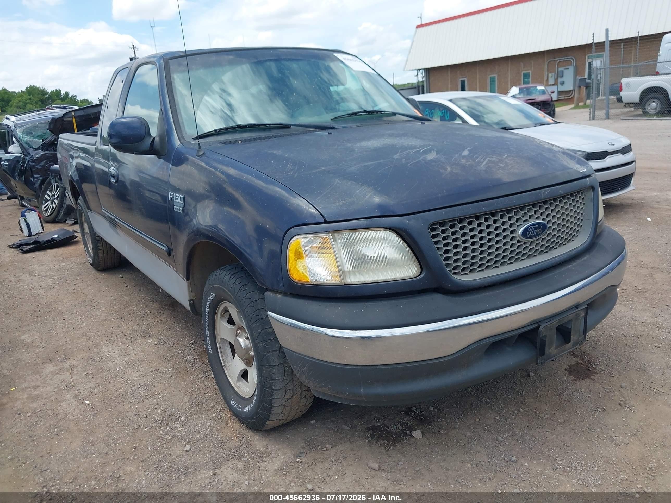2000 Ford F-150 Lariat/work Series/xl/xlt Blue vin: 1FTRX17L9YNB90131