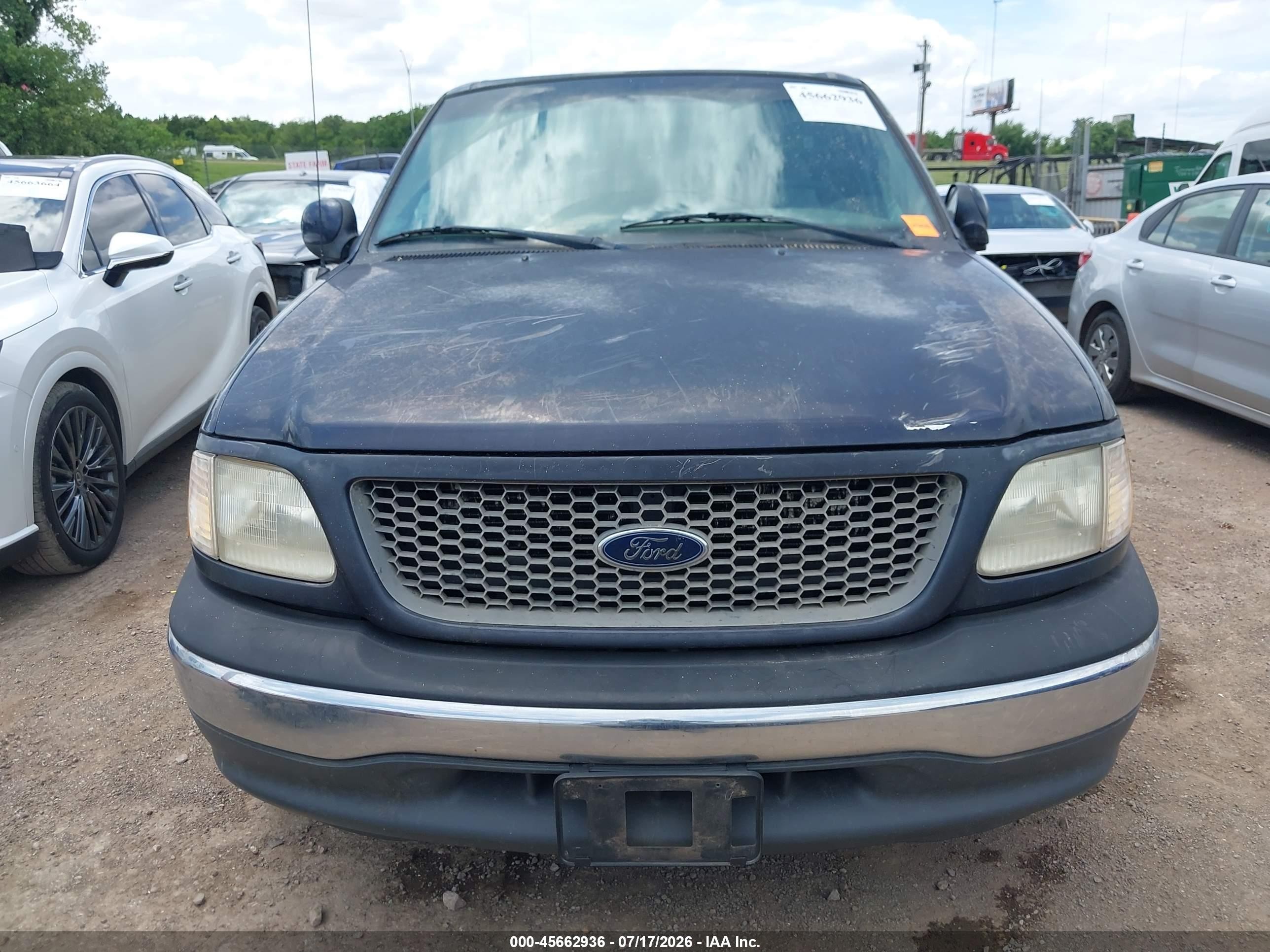 2000 Ford F-150 Lariat/work Series/xl/xlt Blue vin: 1FTRX17L9YNB90131