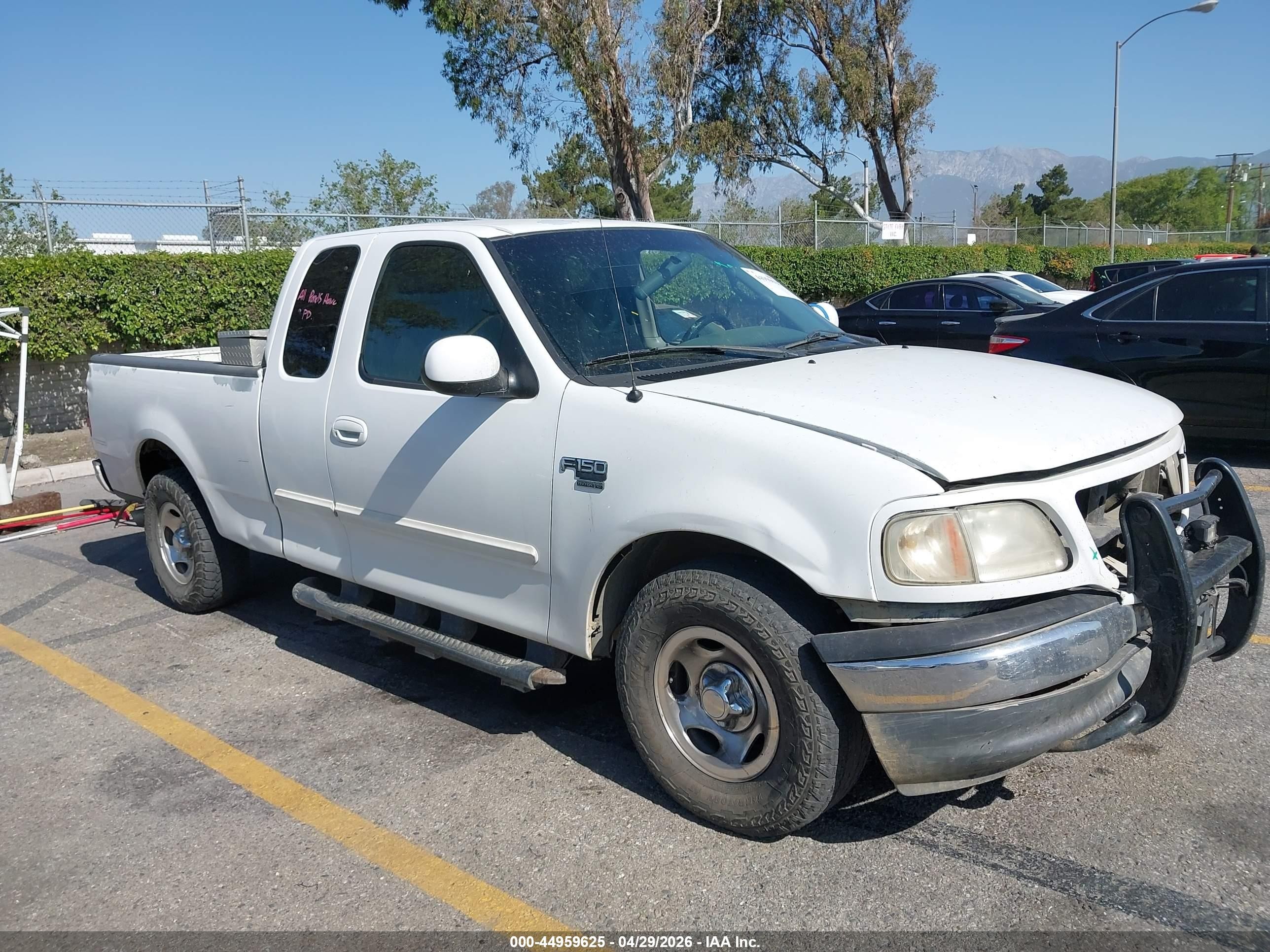 2000 Ford F-150 Lariat/work Series/xl/xlt White vin: 1FTRX17L9YNC14041