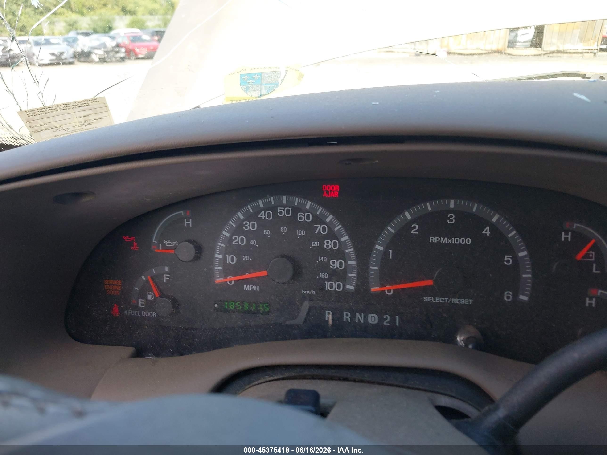 2001 Ford F-150 Lariat/xl/xlt Beige vin: 1FTRX17LX1NB38691