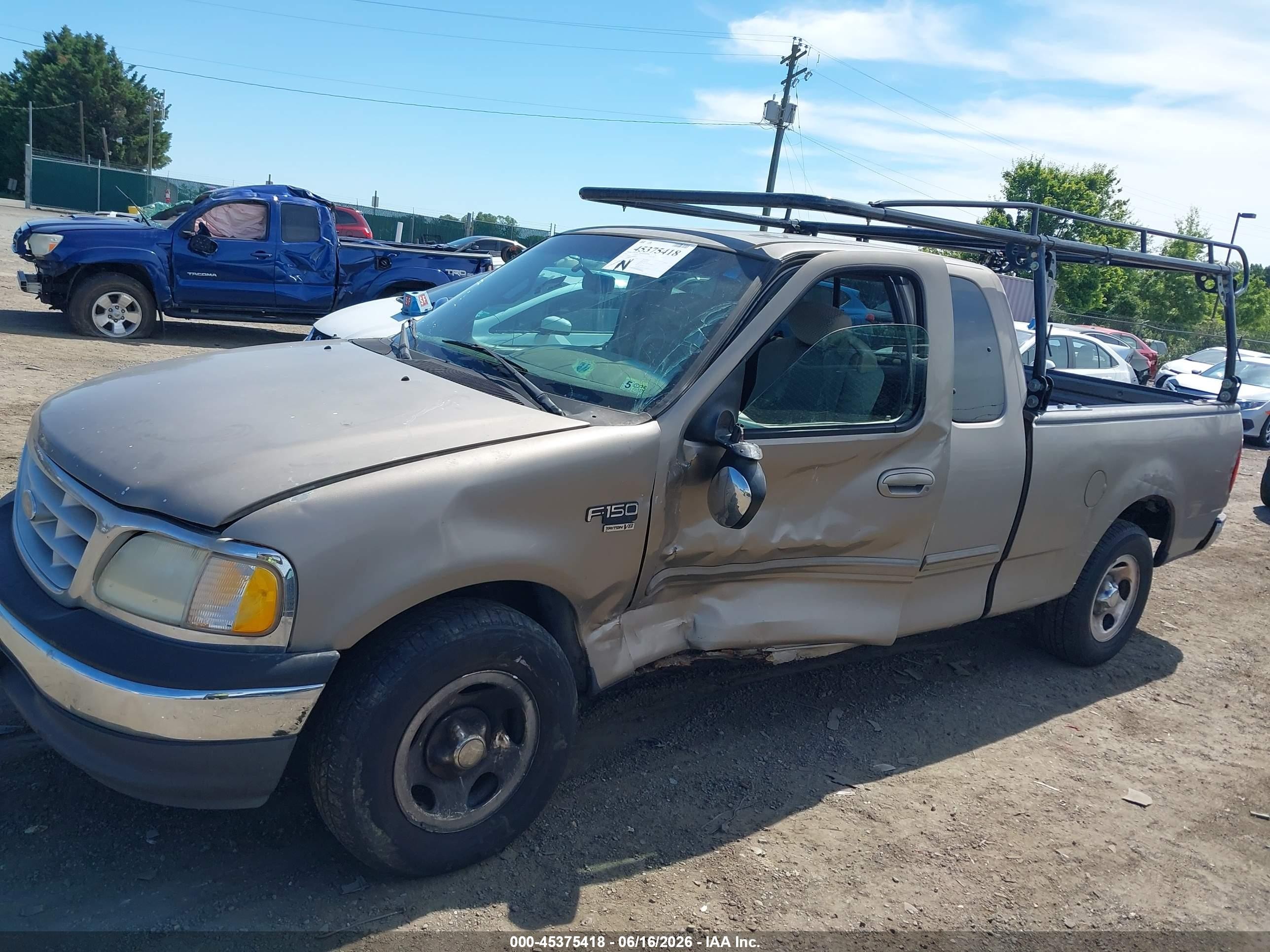 2001 Ford F-150 Lariat/xl/xlt Beige vin: 1FTRX17LX1NB38691
