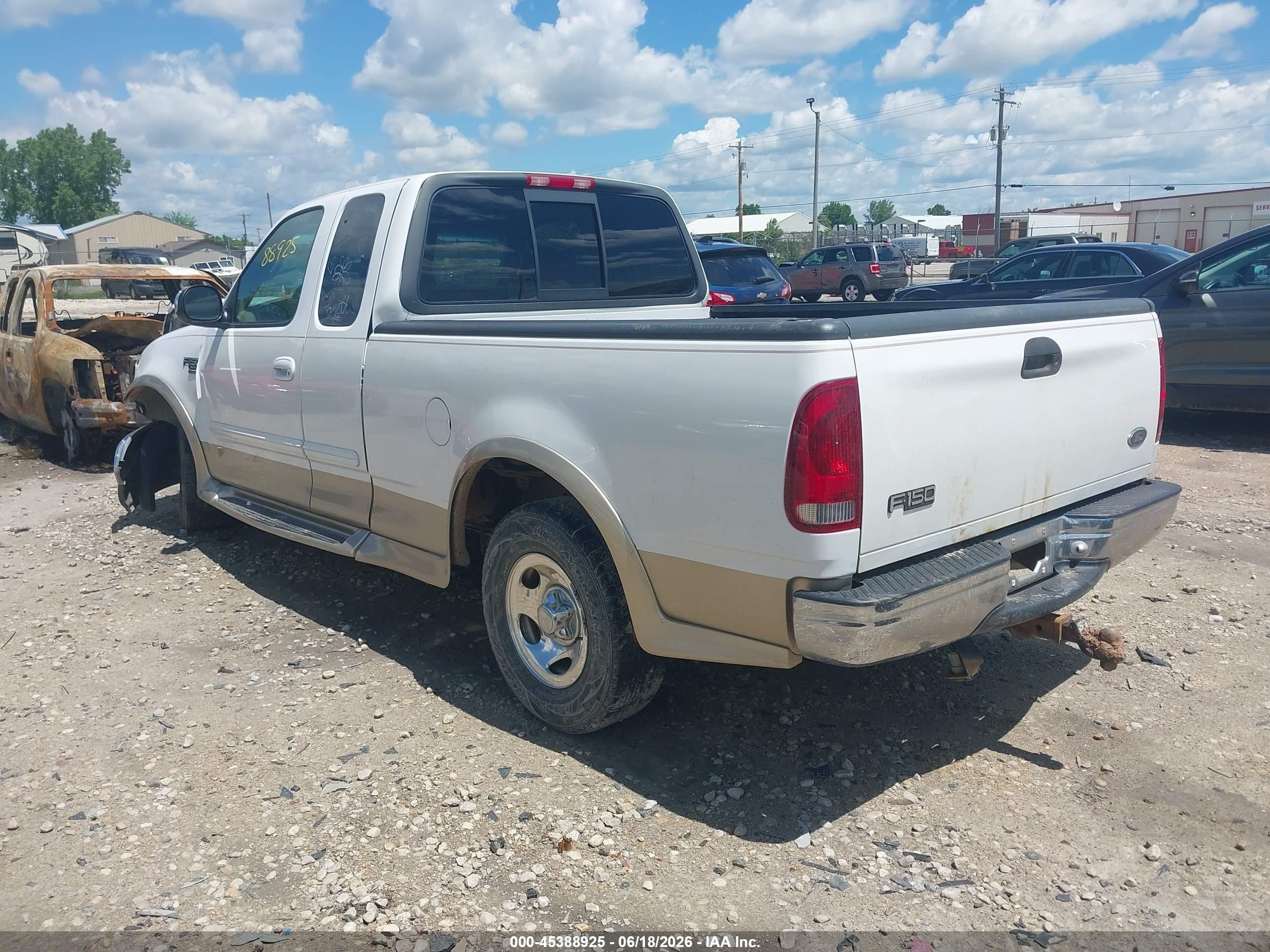2000 Ford F-150 Lariat/work Series/xl/xlt White vin: 1FTRX17LXYKA37842
