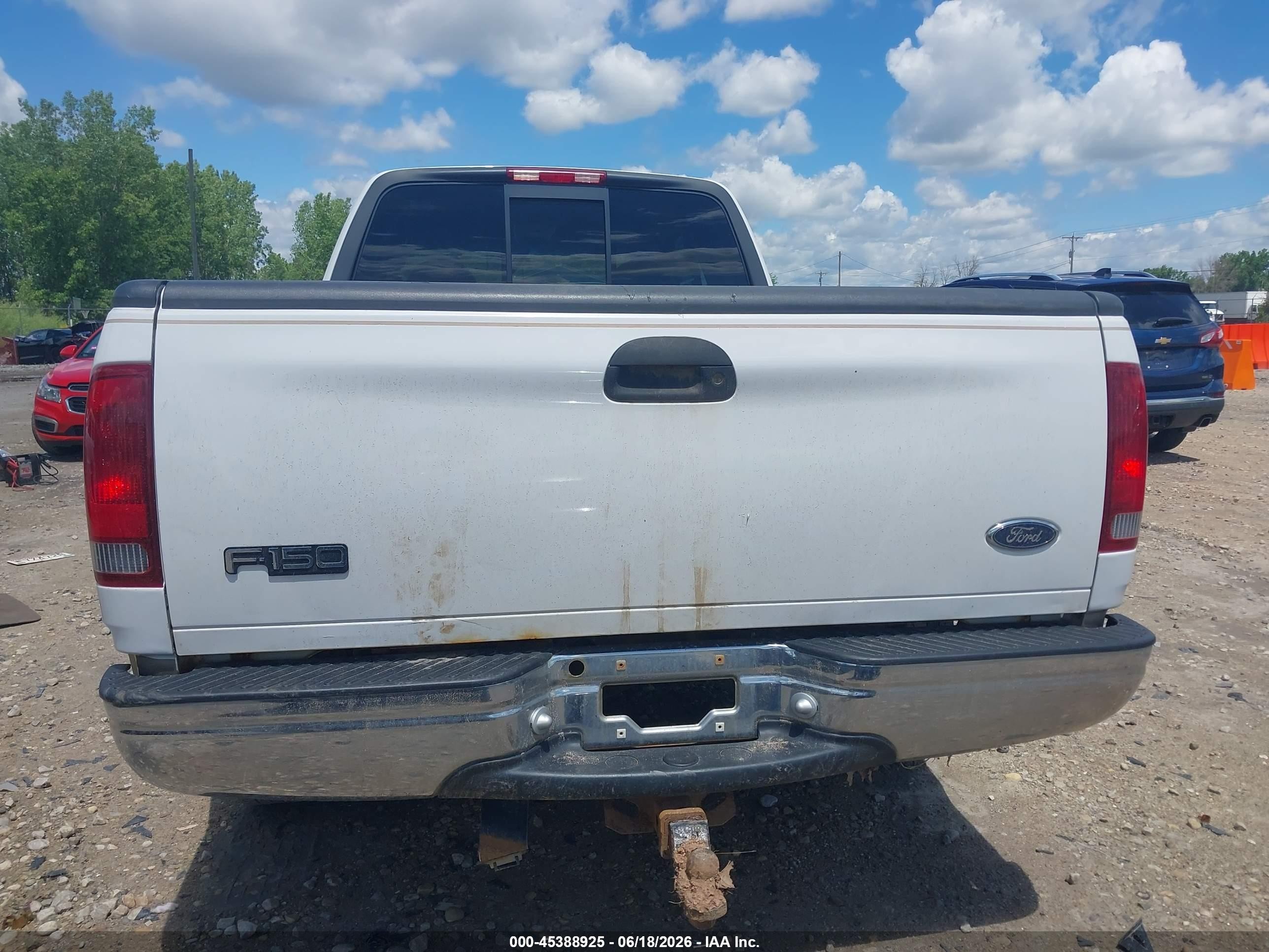 2000 Ford F-150 Lariat/work Series/xl/xlt White vin: 1FTRX17LXYKA37842