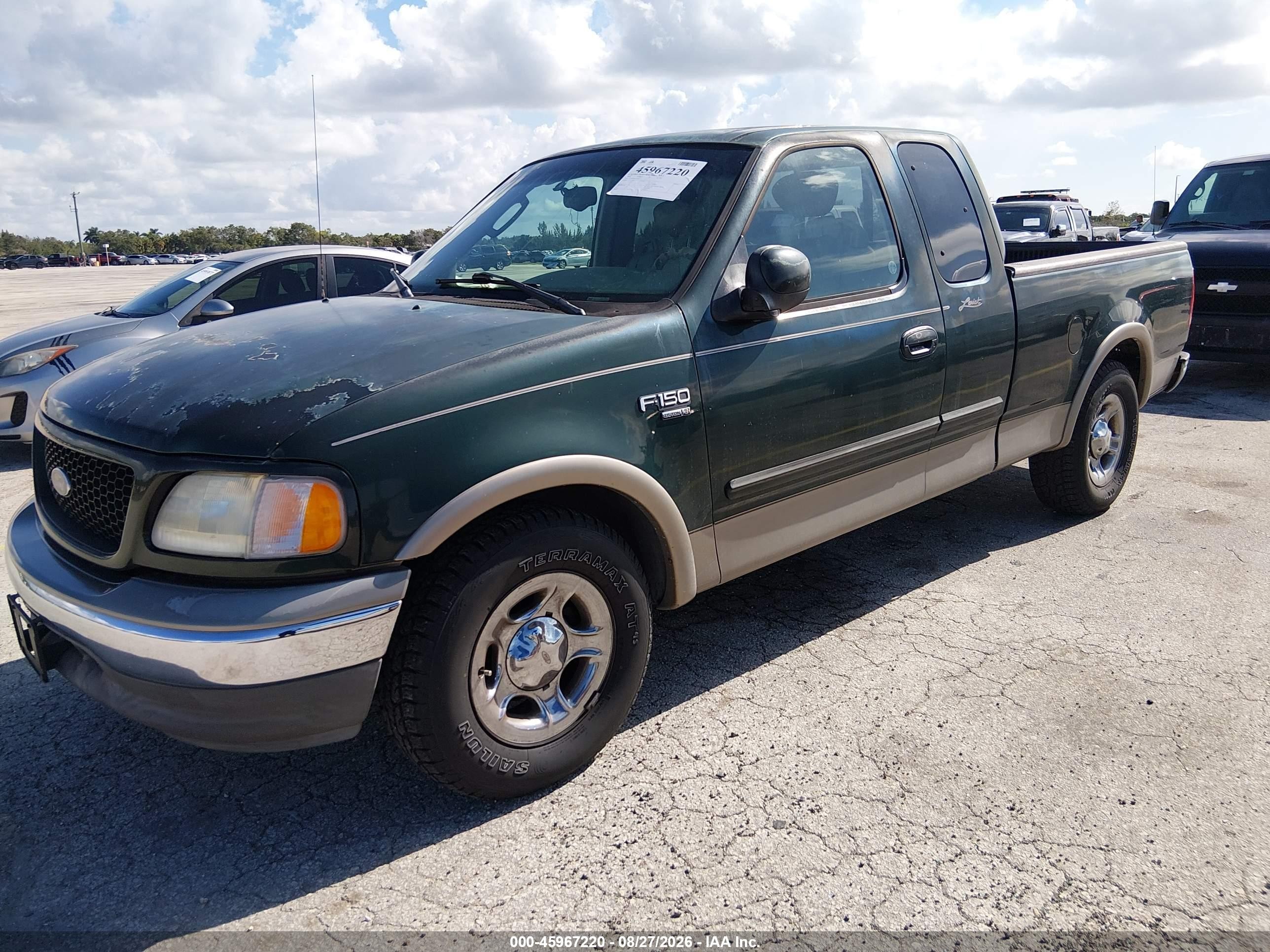 2002 Ford F-150 Lariat/xl/xlt Green vin: 1FTRX17W12NB47615