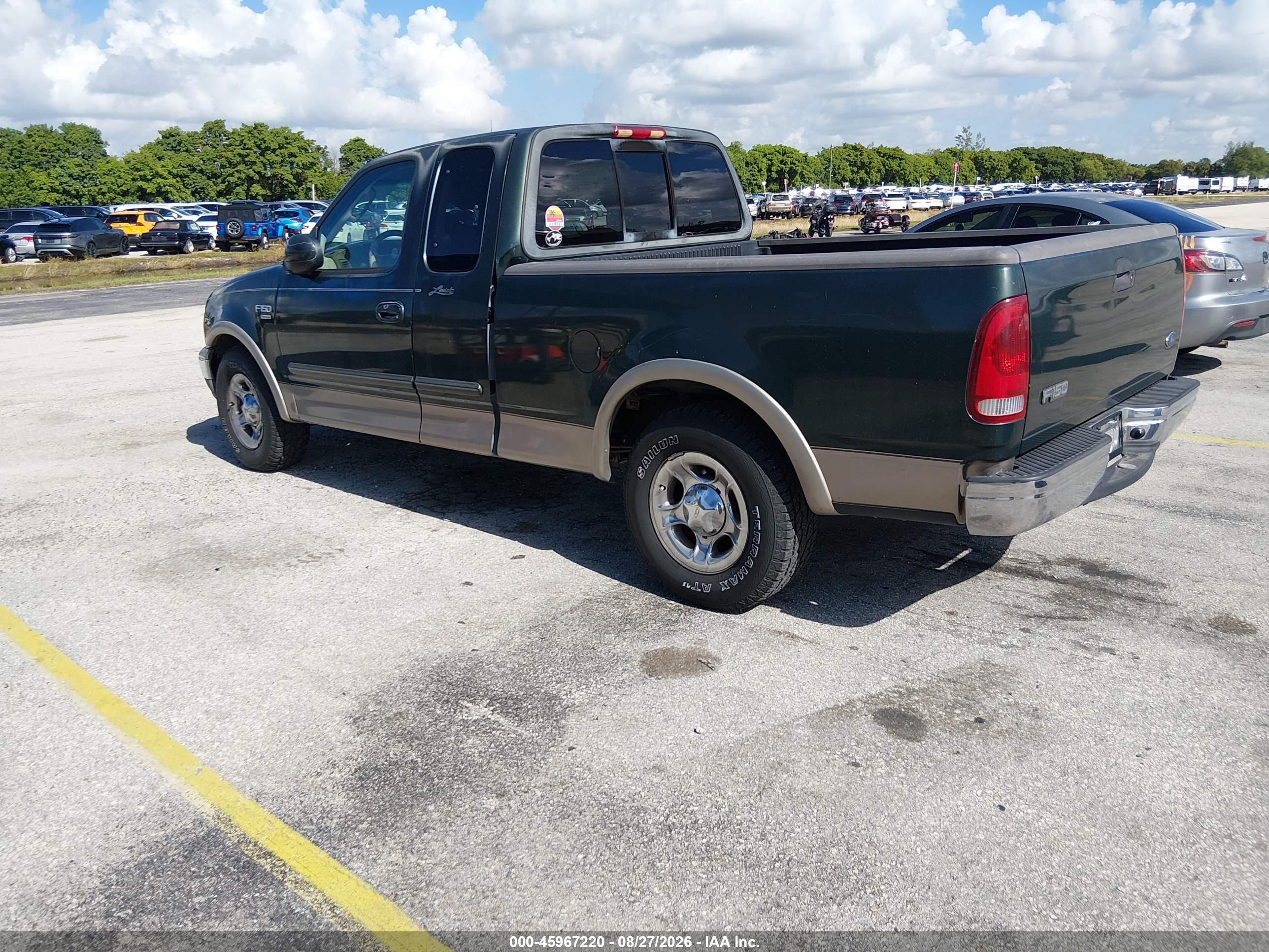 2002 Ford F-150 Lariat/xl/xlt Green vin: 1FTRX17W12NB47615
