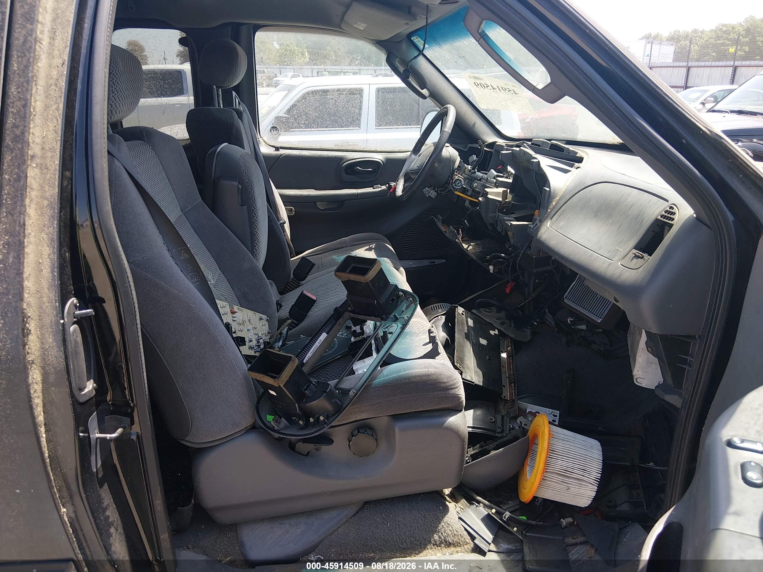 2002 Ford F-150 Lariat/xl/xlt Black vin: 1FTRX17W22KD37053